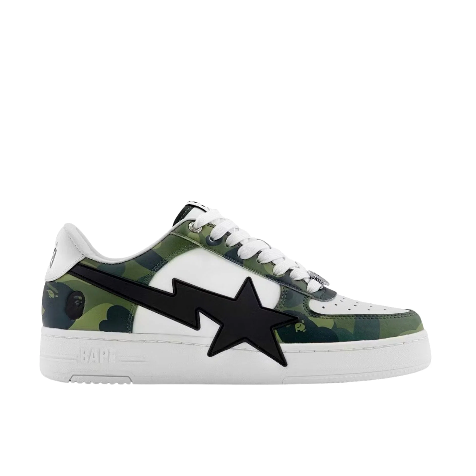 A Bathing Ape Bape Sta Low OS #1 Color Camo Green White