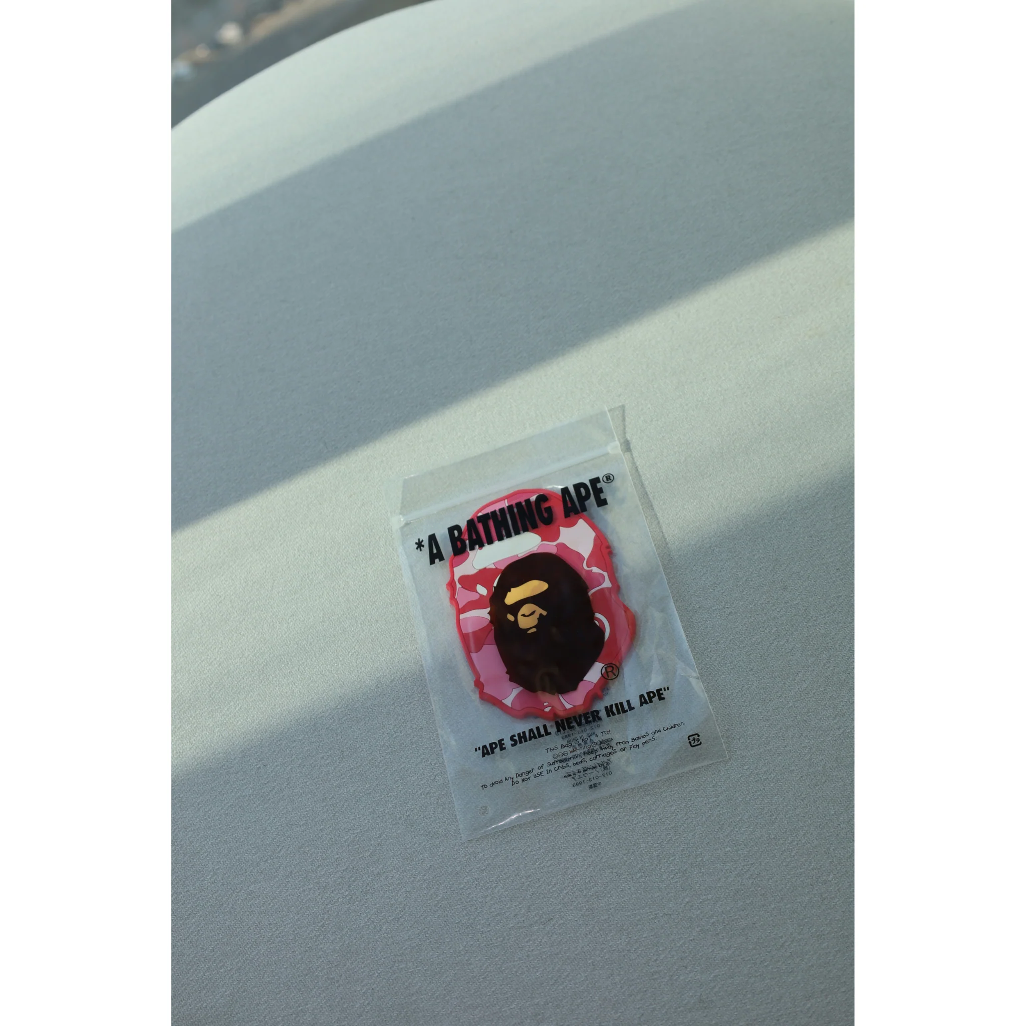 ABC CAMO APE HEAD RUBBER COASTER PINK - Image 3