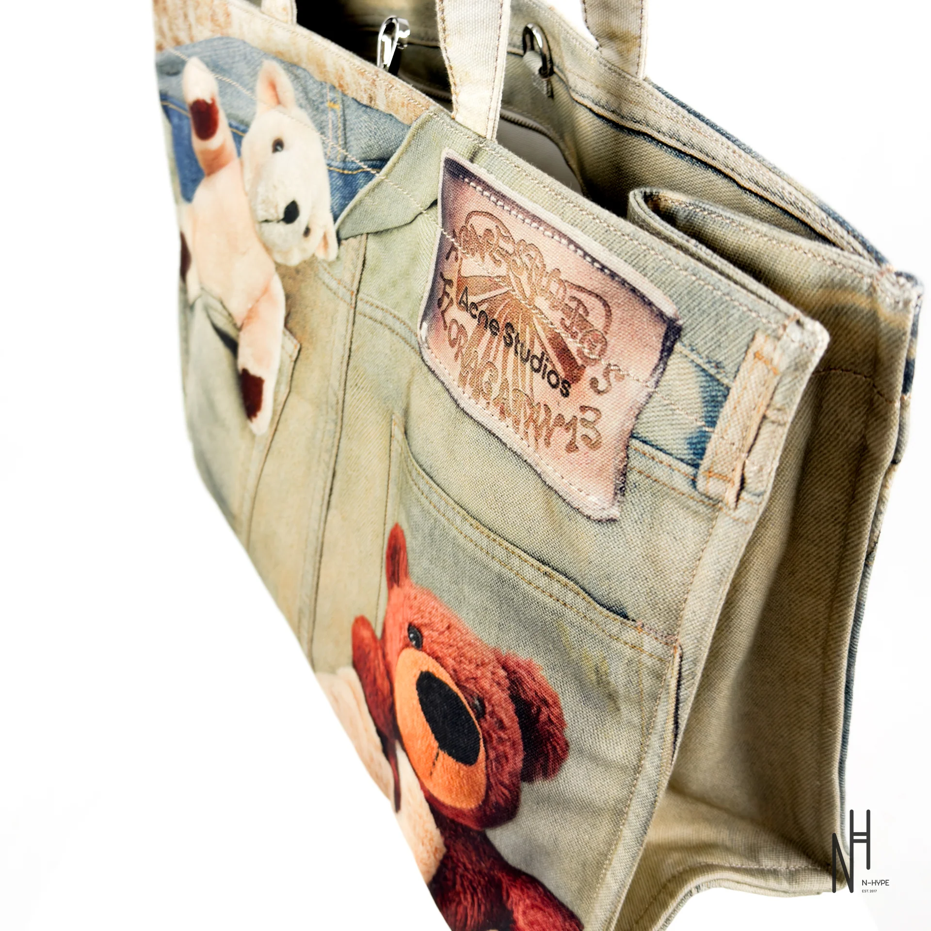 Acne Studios 1981 Trompe-l’œil Teddy Tote - Image 10