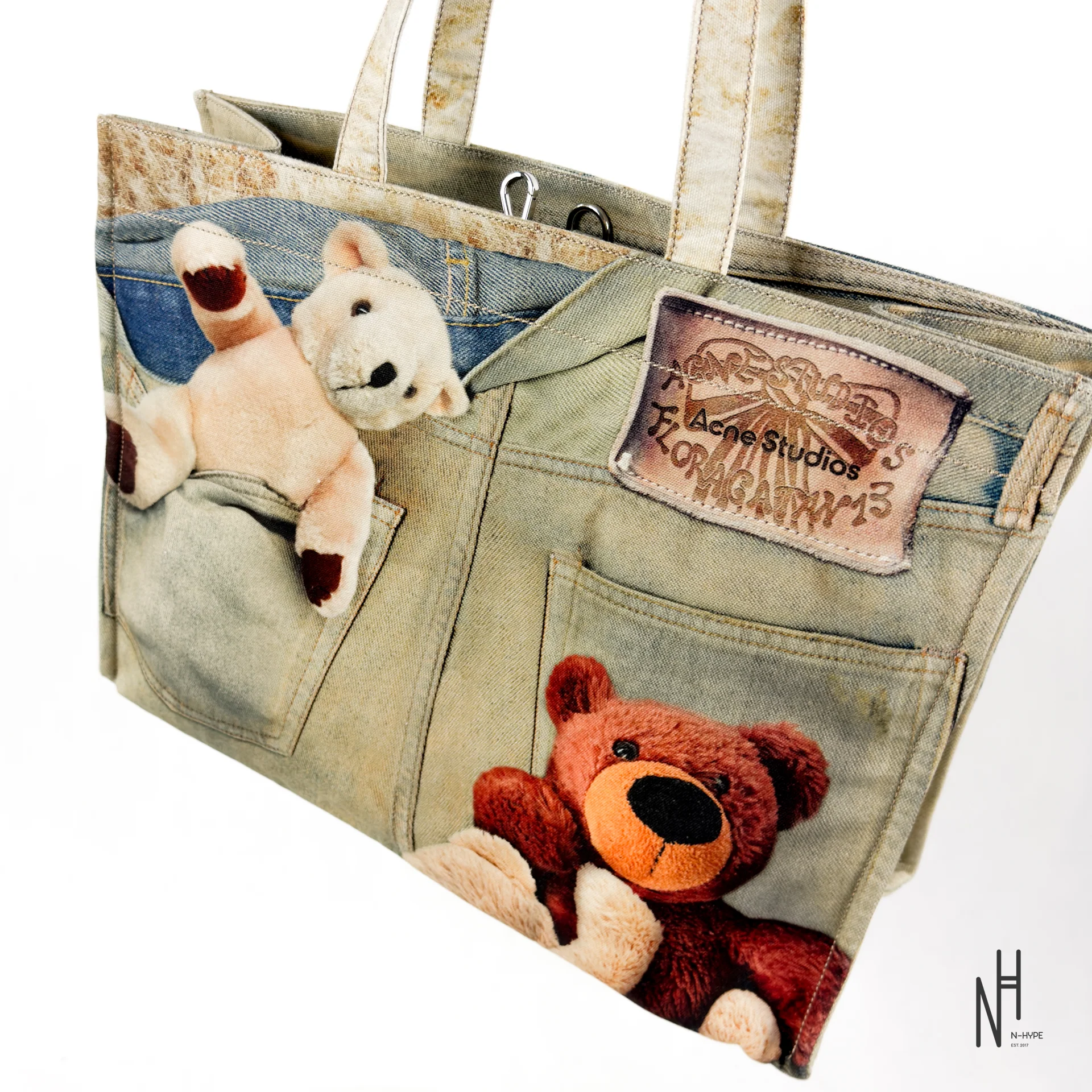 Acne Studios 1981 Trompe-l’œil Teddy Tote - Image 11
