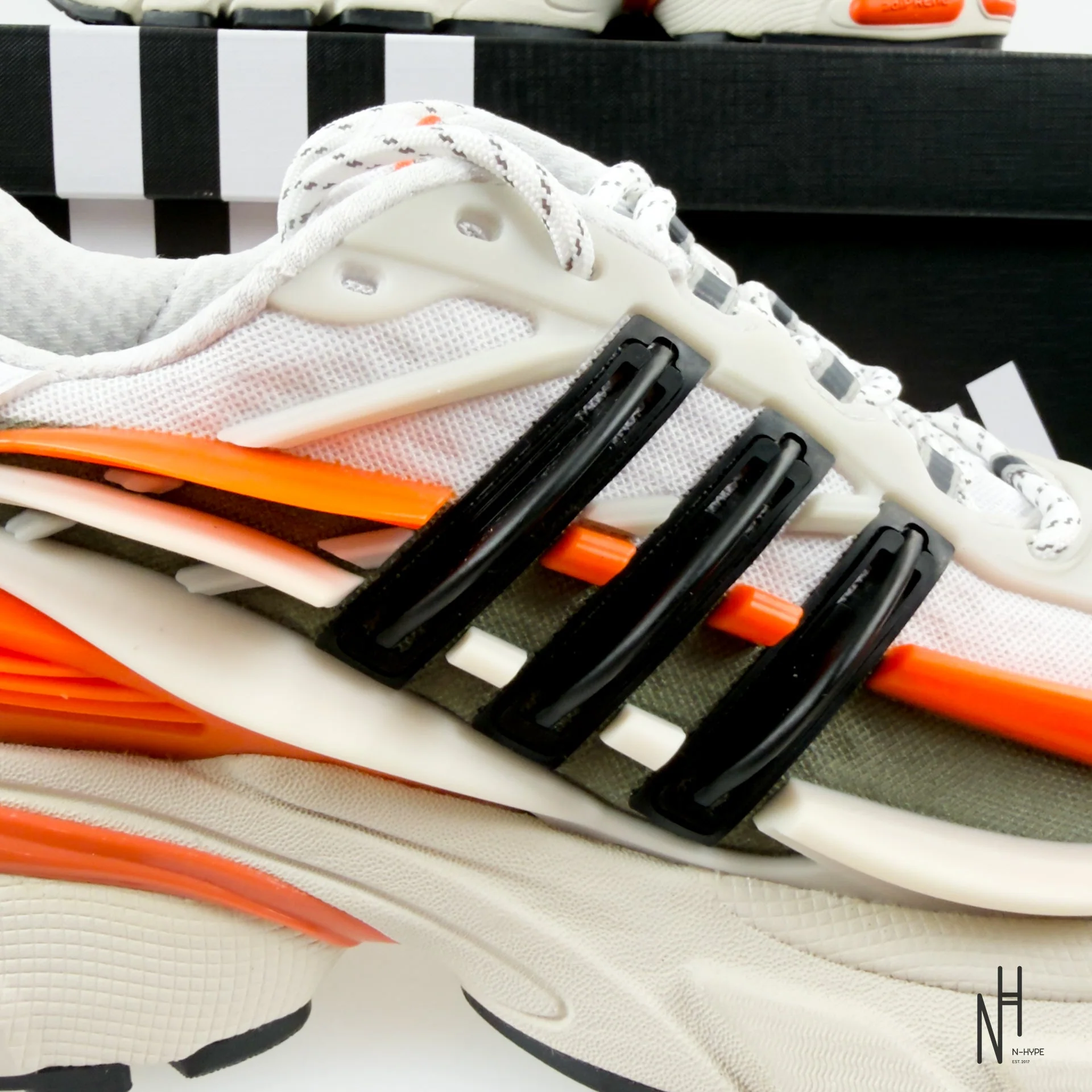 adidas Adistar Jellyfish Pharrell Williams Focus Olive Orange - Image 3