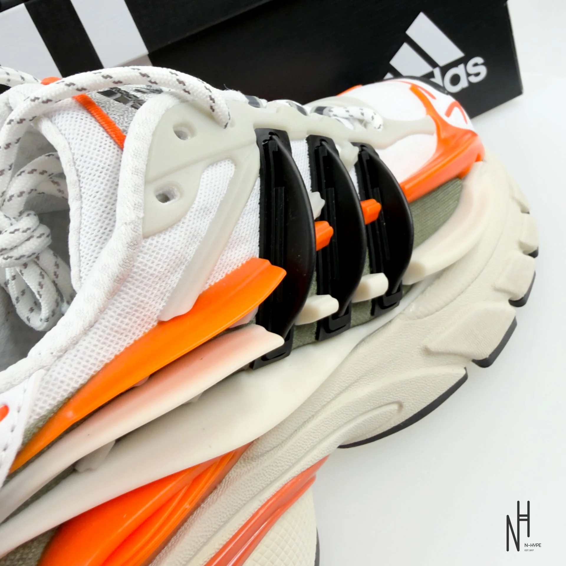 adidas Adistar Jellyfish Pharrell Williams Focus Olive Orange - Image 4