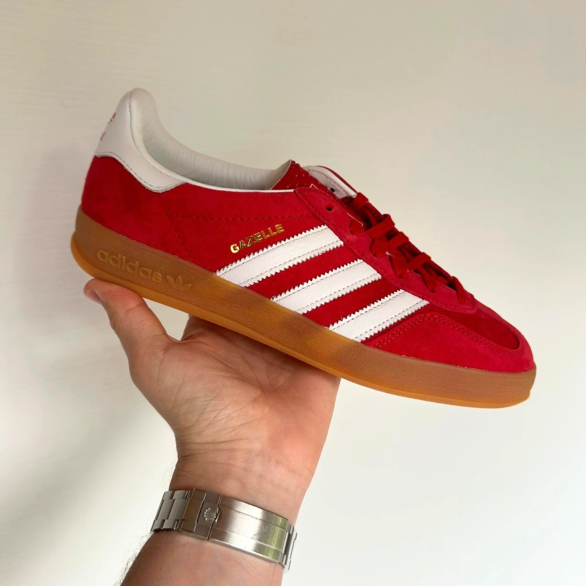 Adidas Gazelle Scarlet Cloud White - Image 4