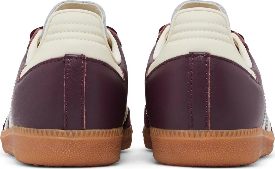 Adidas Samba OG Maroon Gold Metallic (Women's) - Image 3