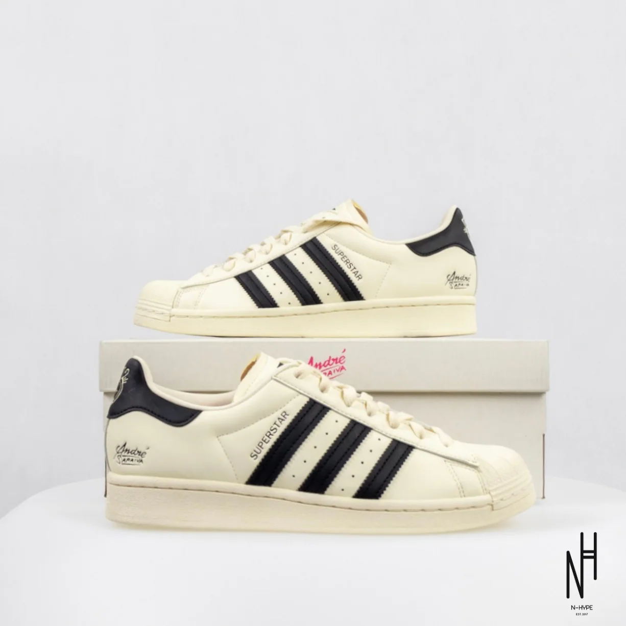 adidas Superstar Andre Saraiva Chalk White Black - Image 7