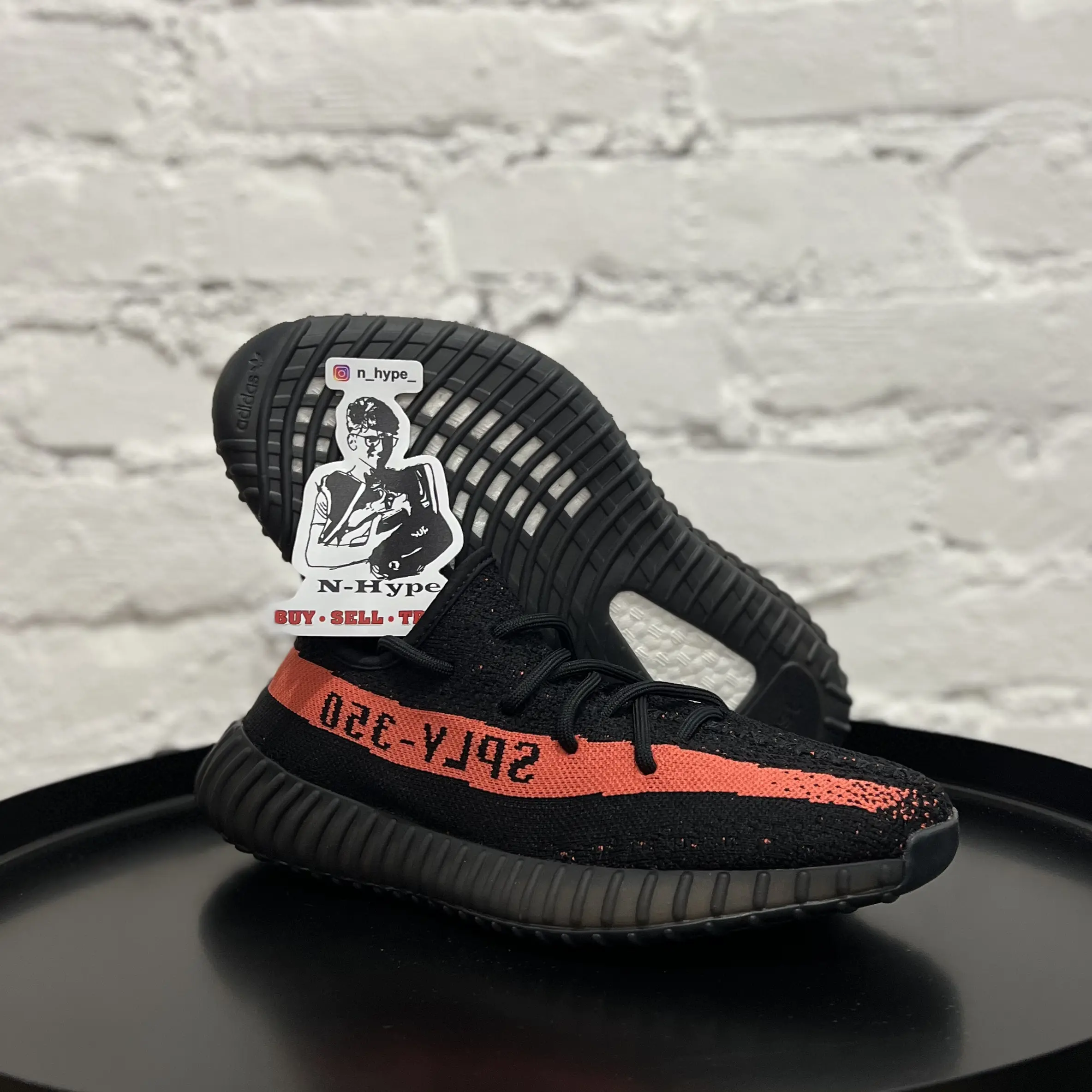 Adidas Yeezy Boost 350 V2 Core Black Red - Image 5