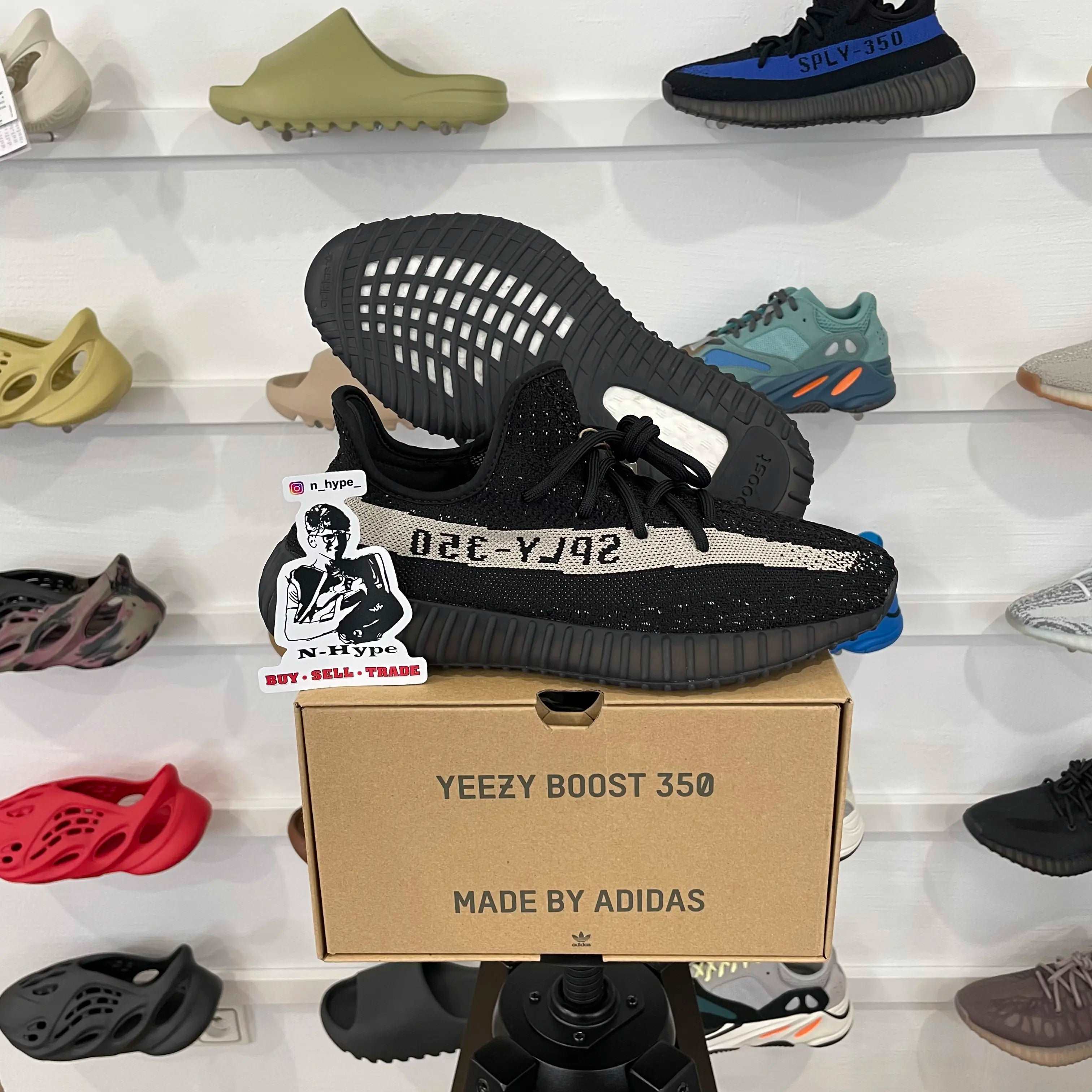 adidas Yeezy Boost 350 V2 Core Black White - Image 6