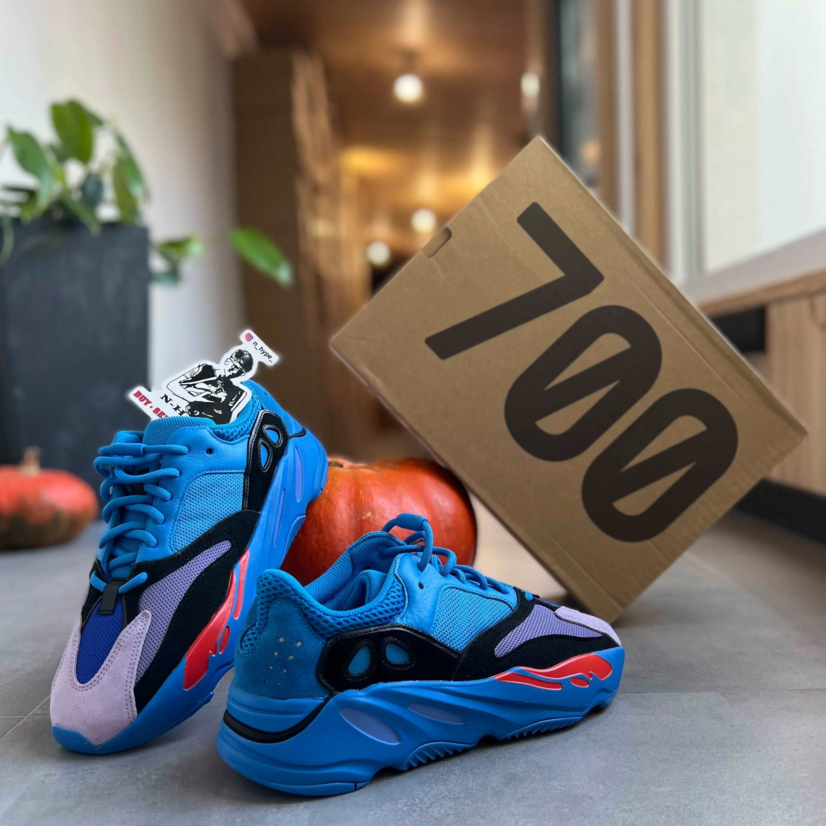 Adidas Yeezy Boost 700 Hi-Res Blue - Image 4