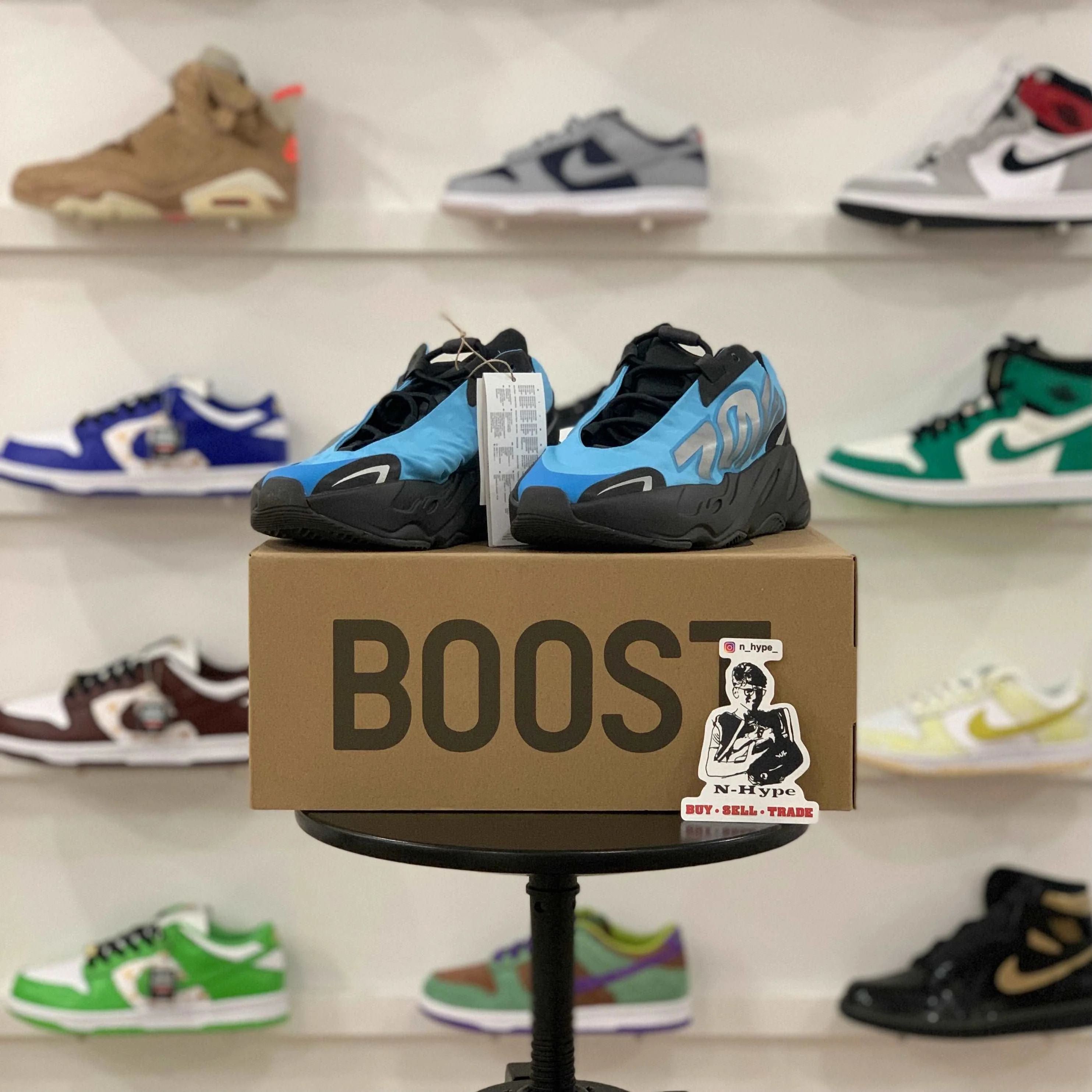 Adidas Yeezy Boost 700 MNVN Bright Cyan - Image 4