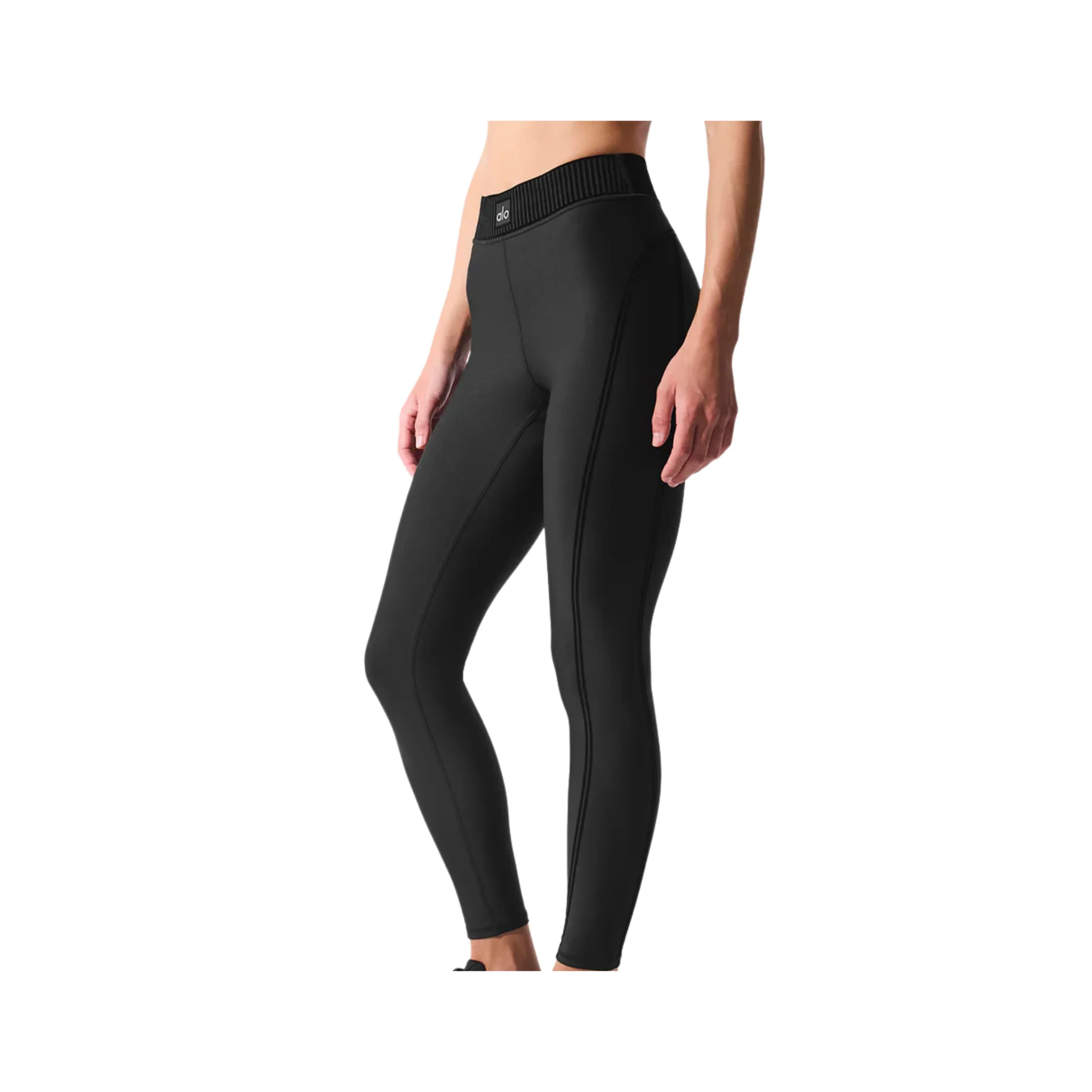 Alo Yoga Airlift High-Waist 7/8 Line Up Legging Black