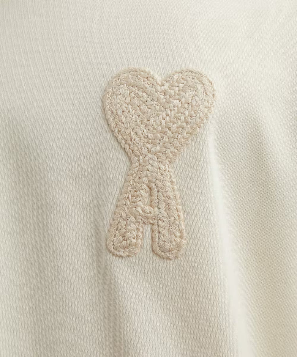 Ami de Coeur Beige Patch Tee Beige - Image 2