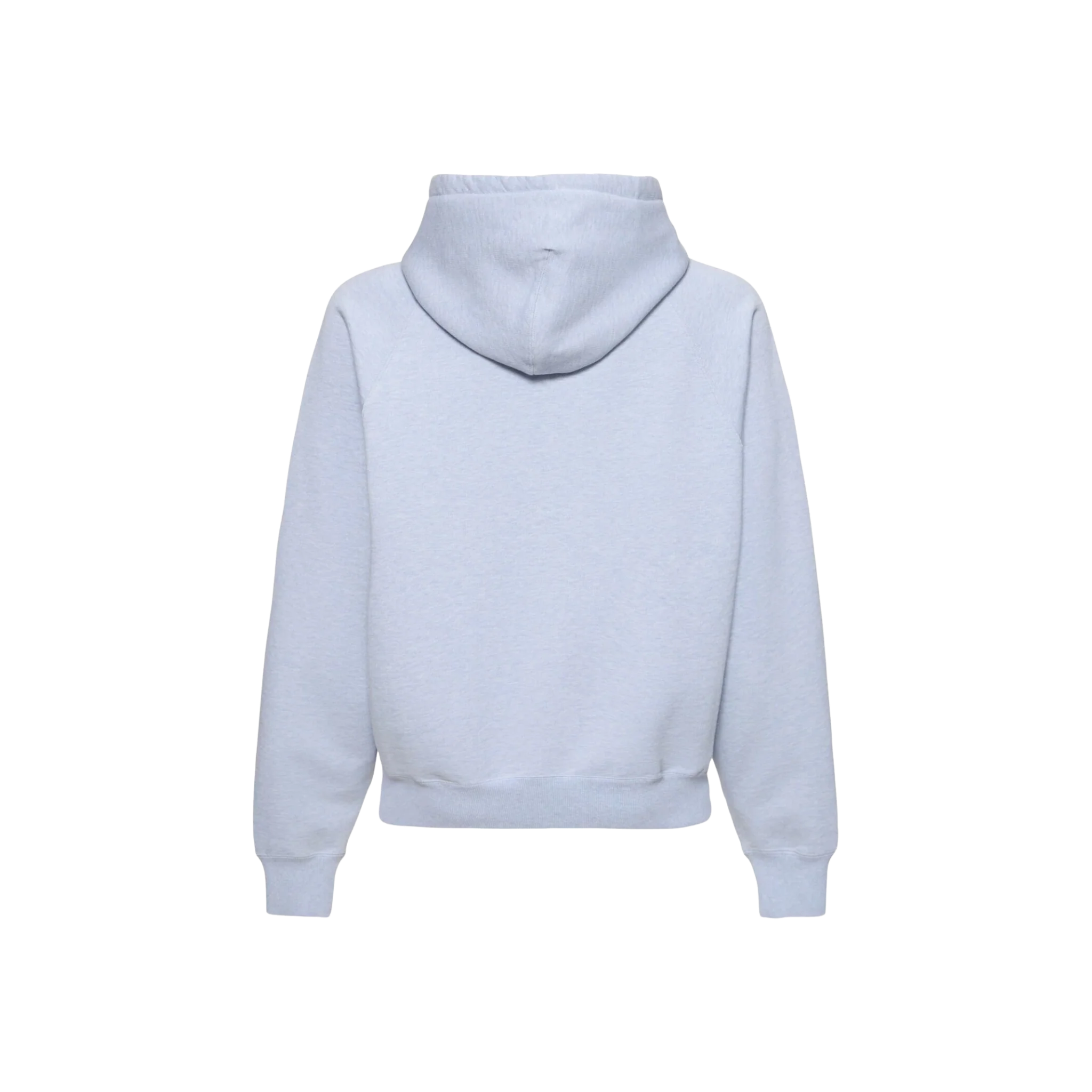 AMI Paris Logo Cotton Hoodie Blue - Image 2
