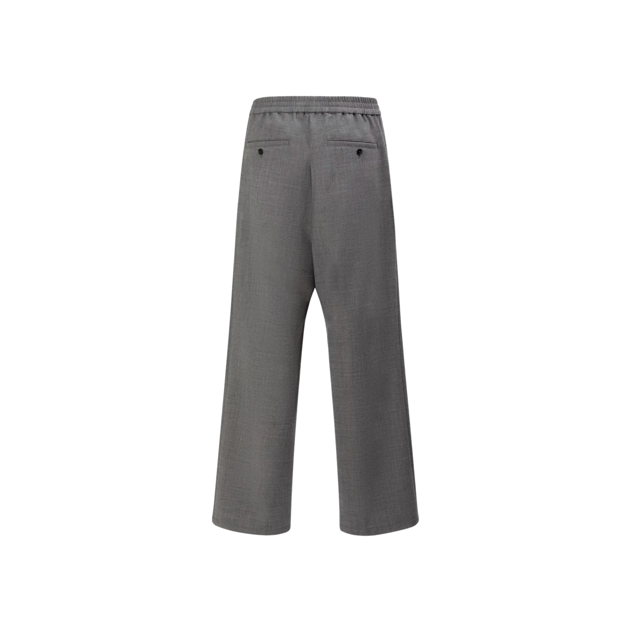 AMI Paris Wool Blend Straight Pants - Image 2