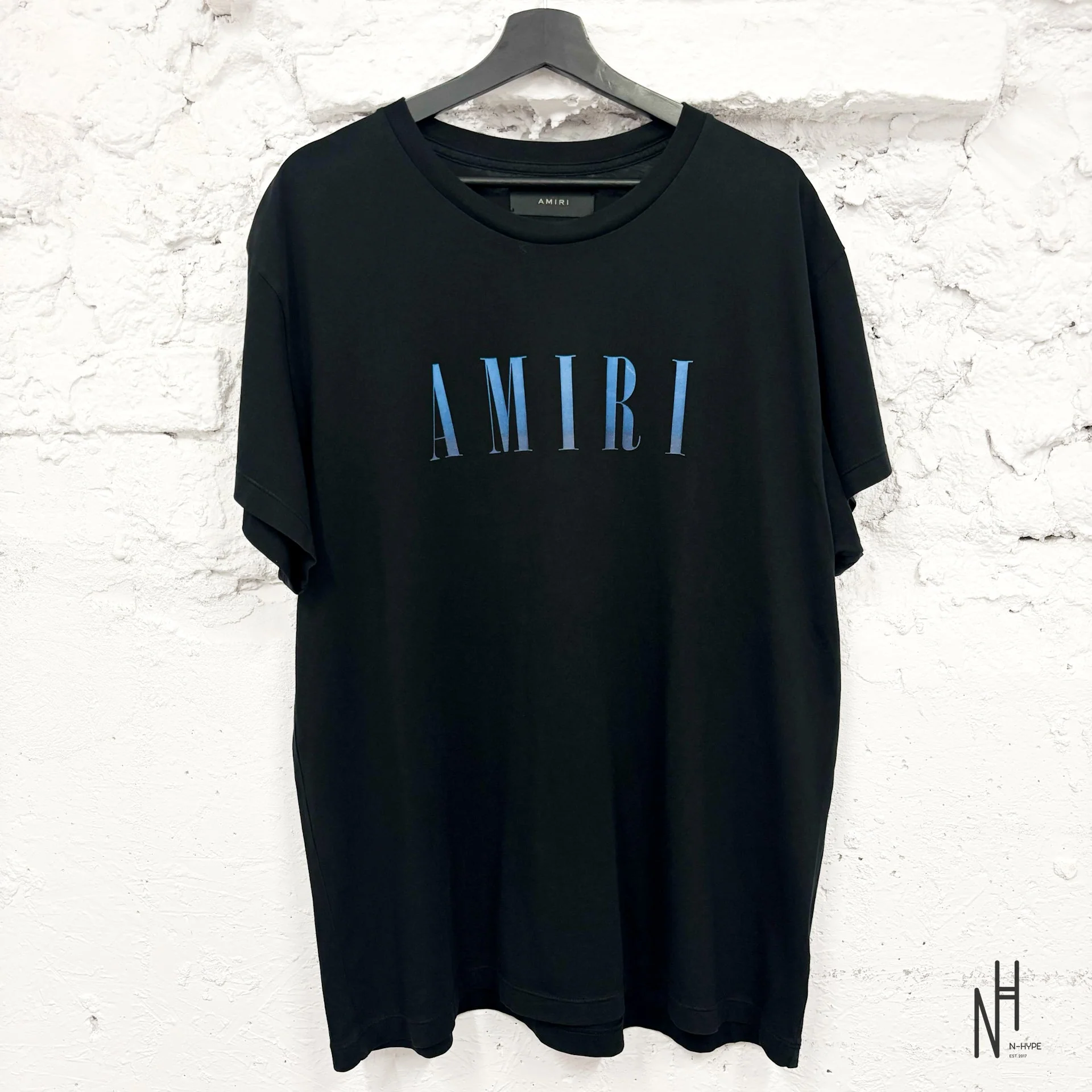 Amiri Core Logo T-shirt Black/Baby Blue