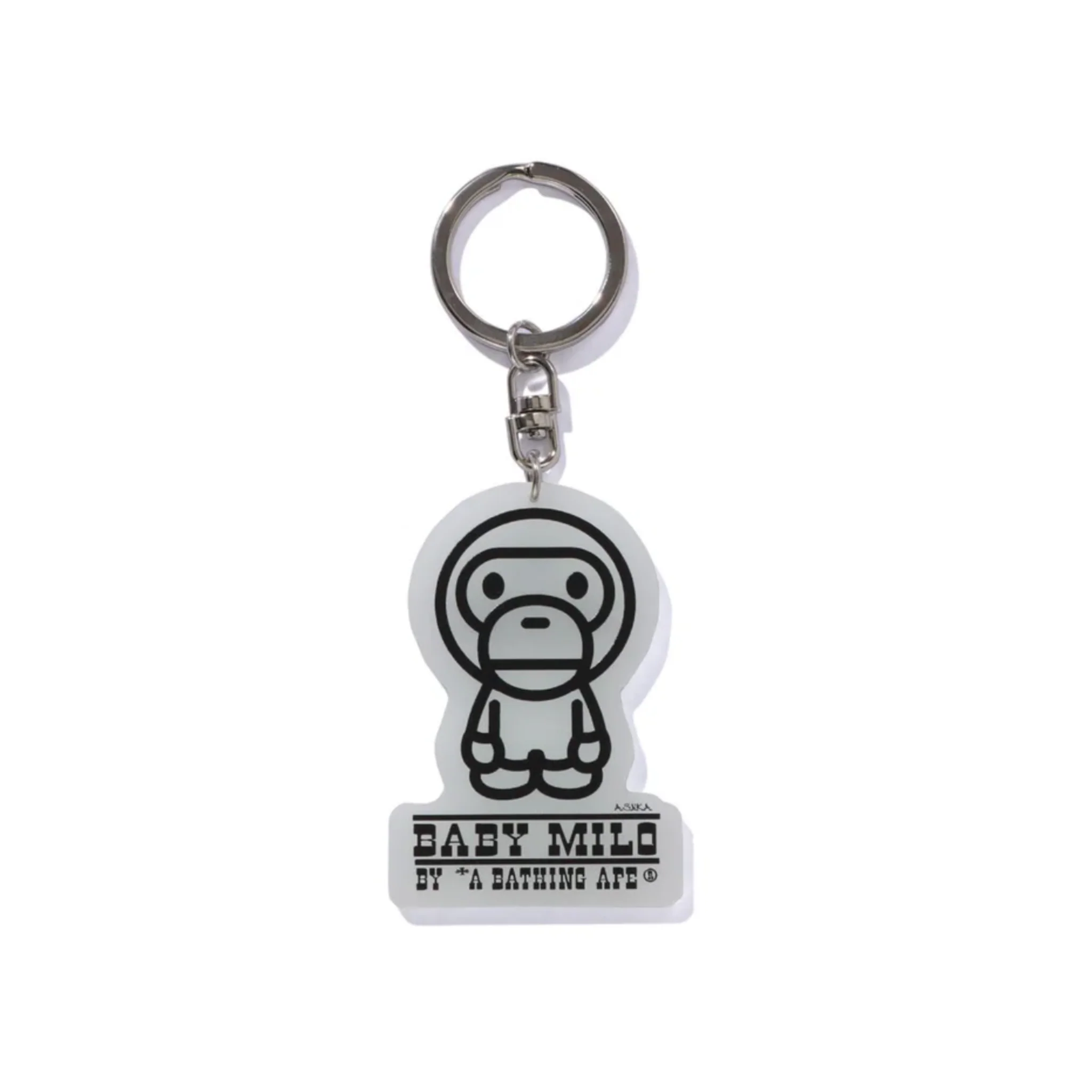 APE HEAD GLOW IN THE DARK BABY MILO KEYCHAIN BABY MILO