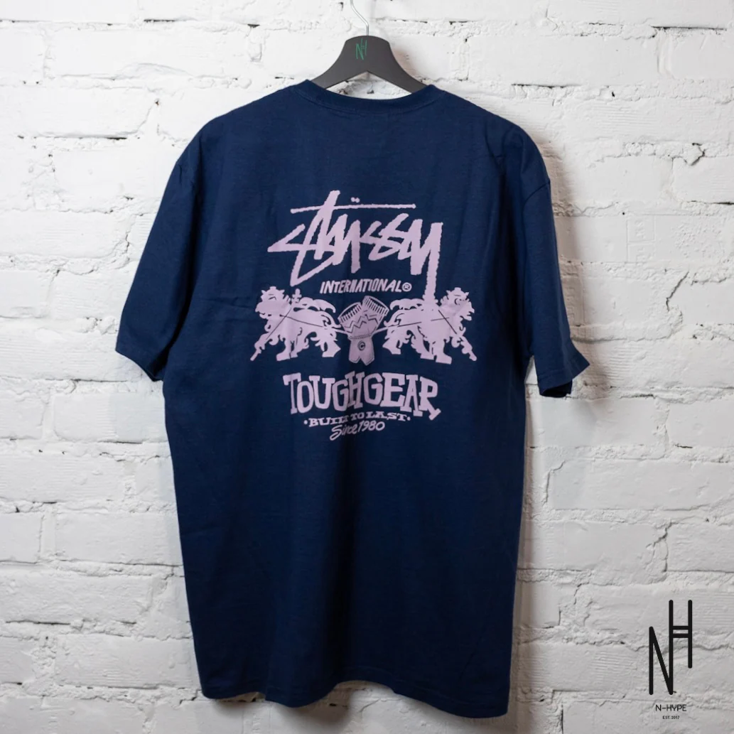 AUKCJA Stussy Tough Gear International Tee Navy - Image 5