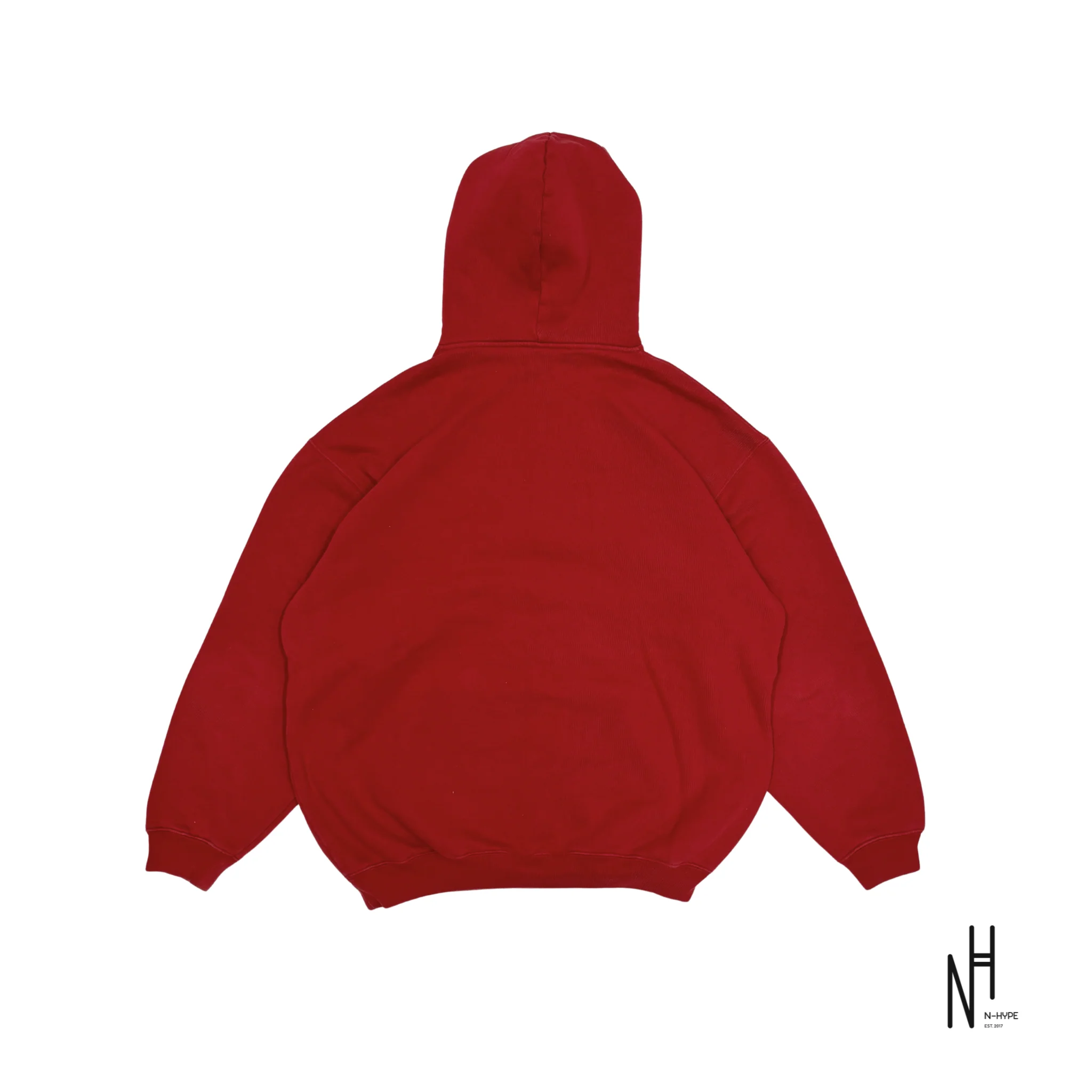 BALENCIAGA BB Logo Hoodie Red - Image 2