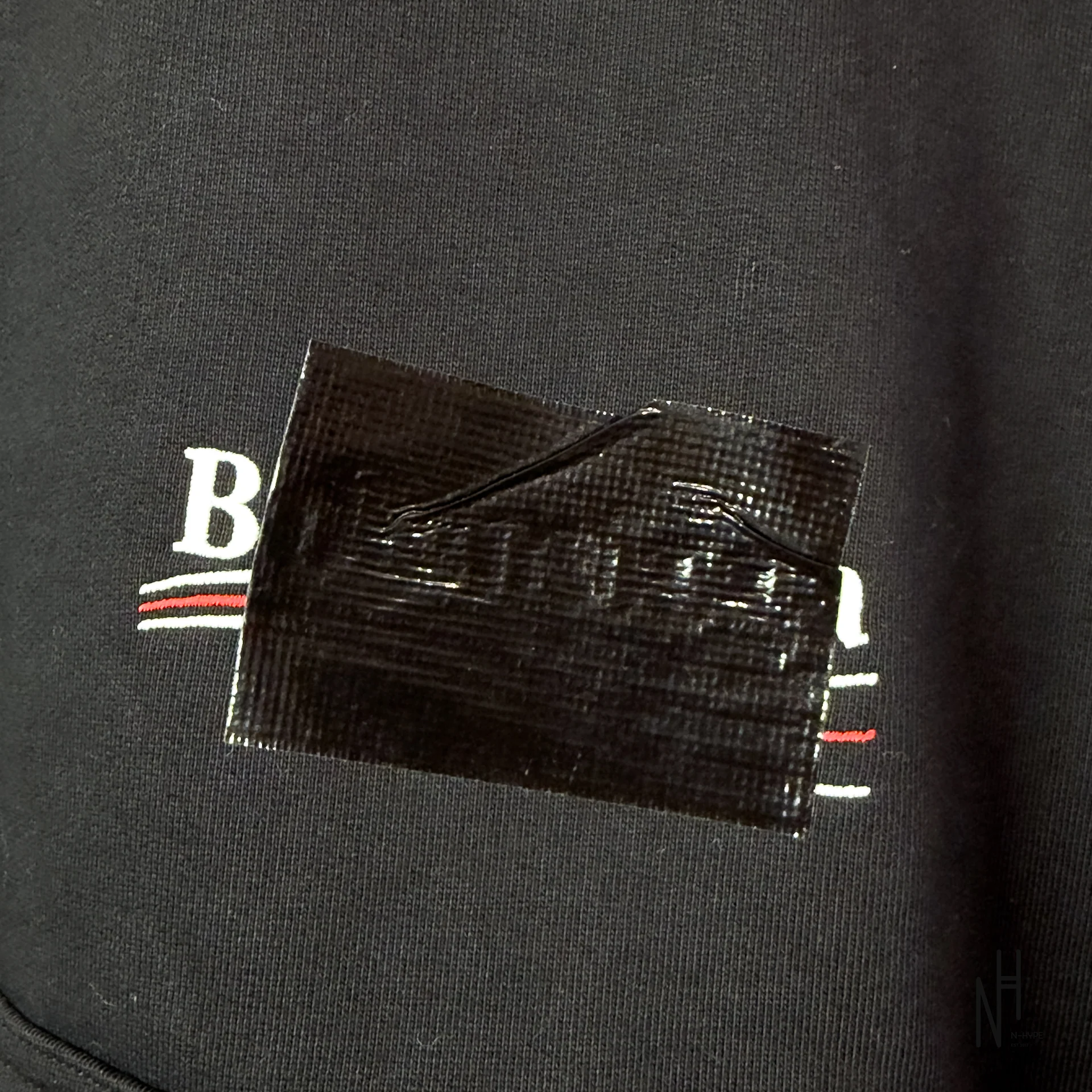 Balenciaga Political Campaign Cotton Hoodie Black - Image 2