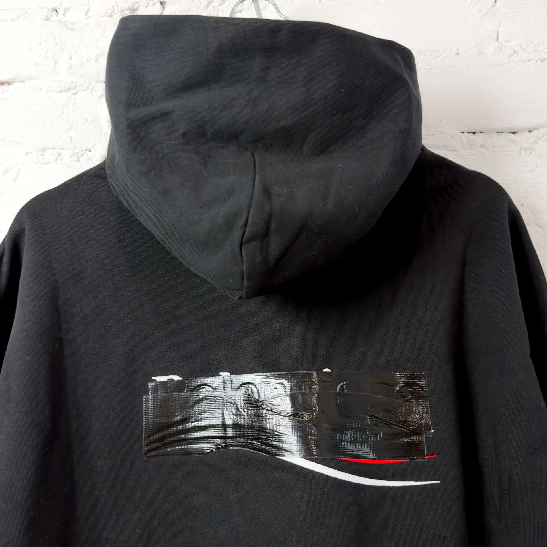Balenciaga Political Campaign Cotton Hoodie Black - Image 4