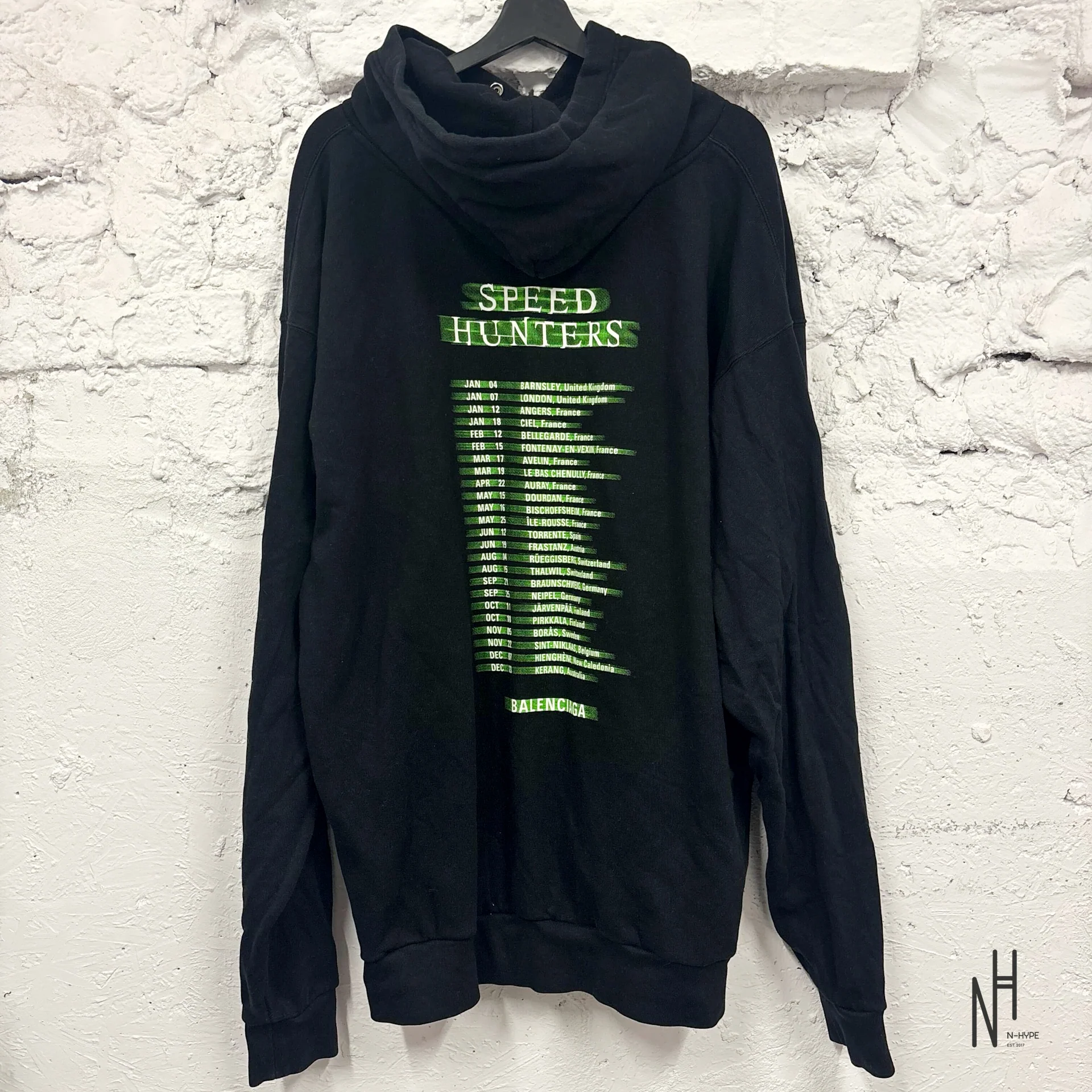 Balenciaga Speed Hunters Hoodie Black - Image 2