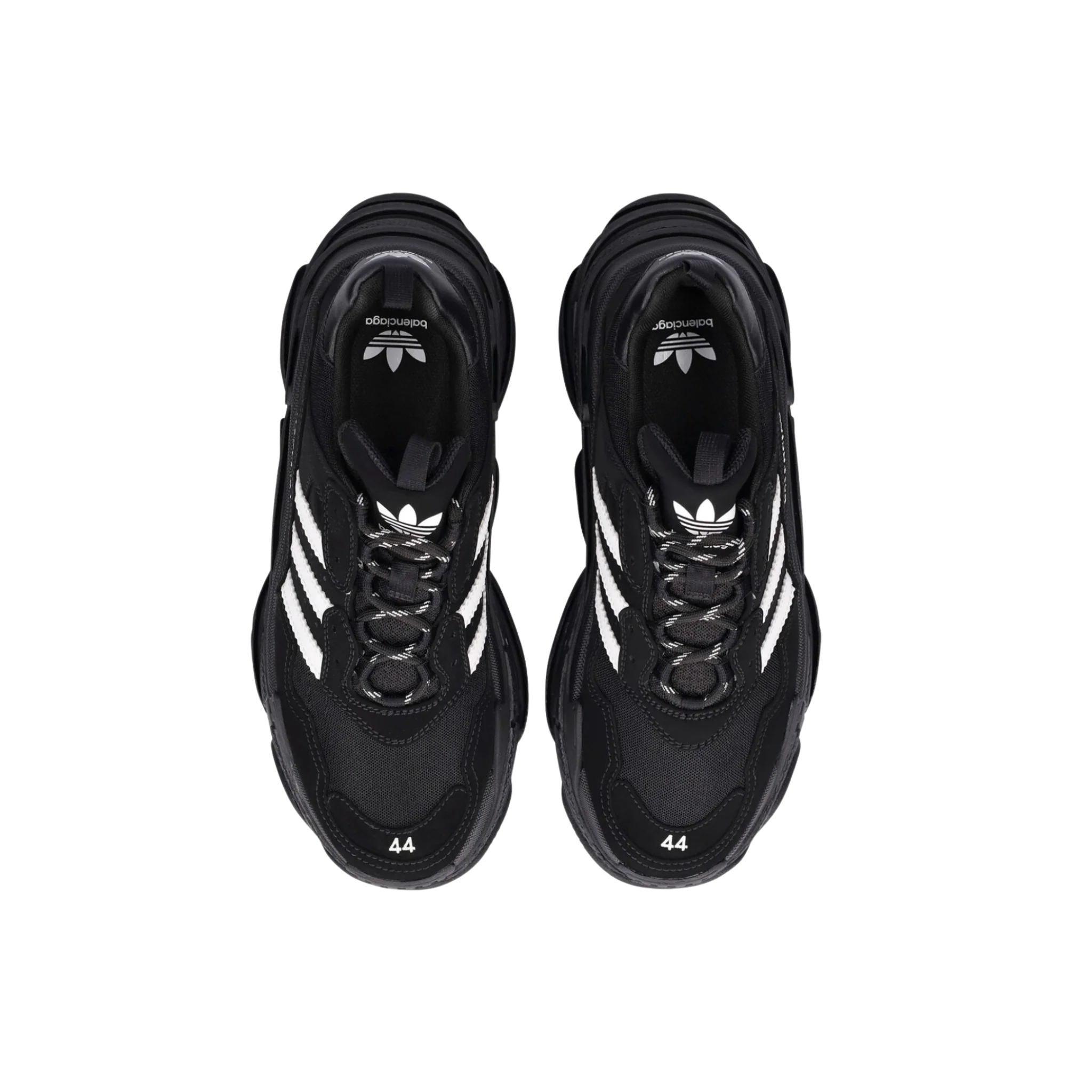 Balenciaga x Adidas Triple S Black White - Image 4