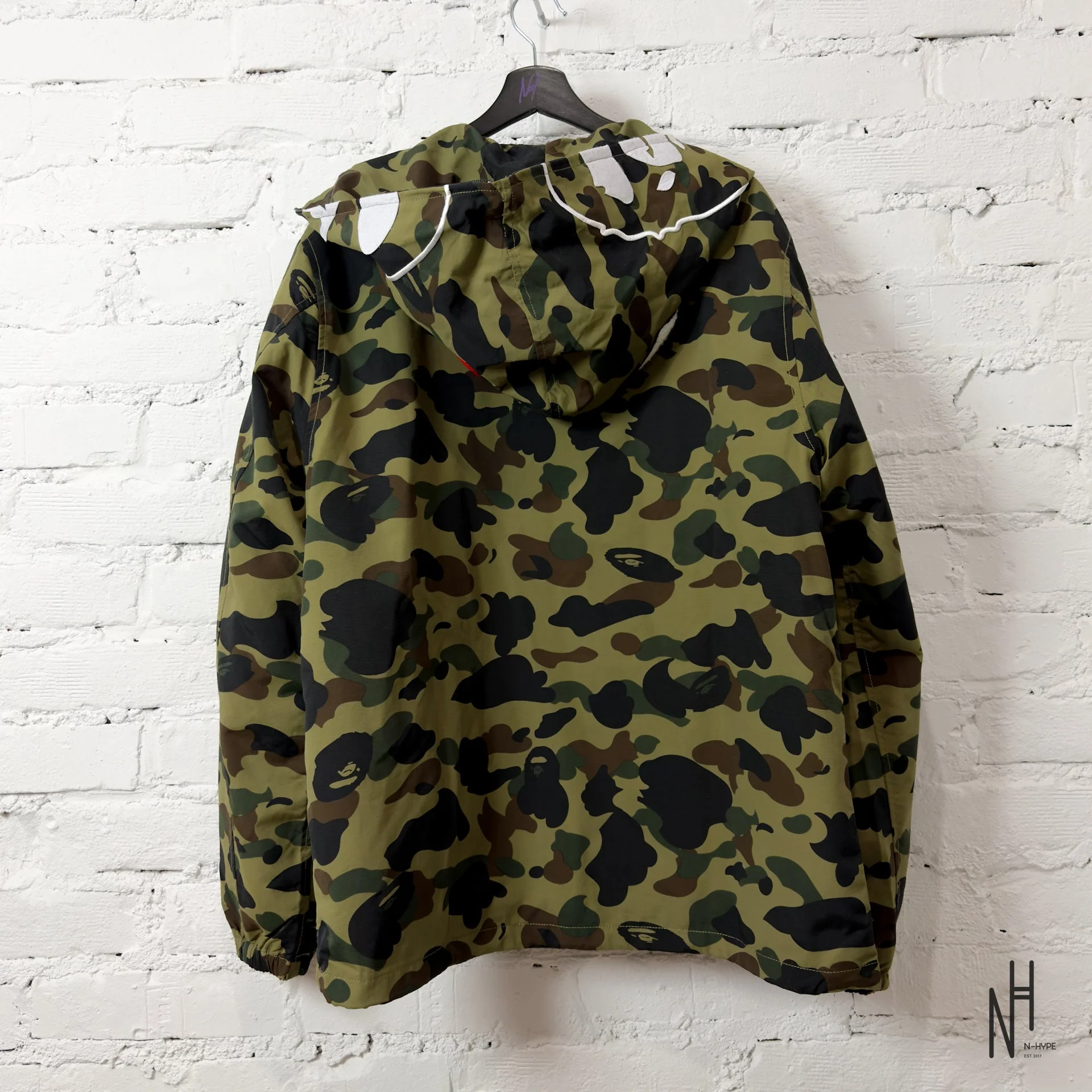 BAPE 1ST Camo 2ND Ape Full Zip Hoodie Jacket Green - Image 2