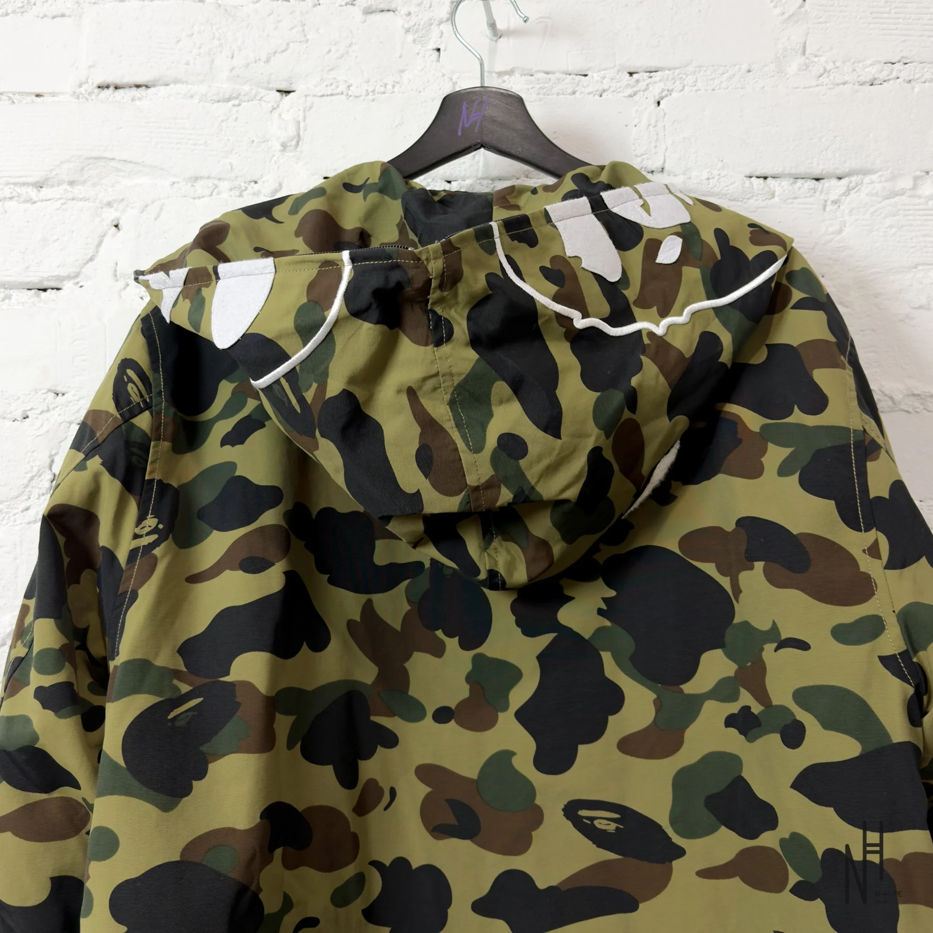 BAPE 1ST Camo 2ND Ape Full Zip Hoodie Jacket Green - Image 3