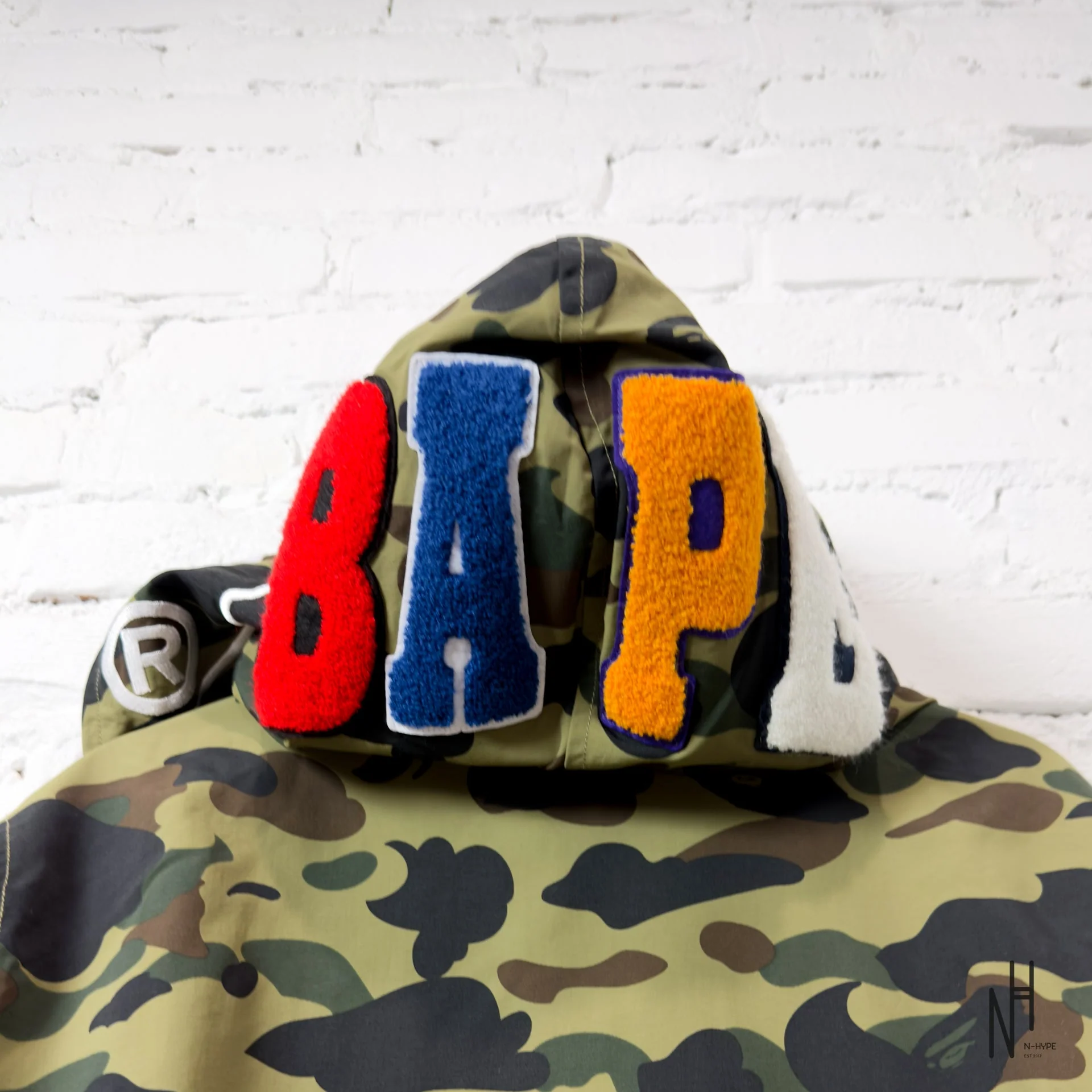 BAPE 1ST Camo 2ND Ape Full Zip Hoodie Jacket Green - Image 4