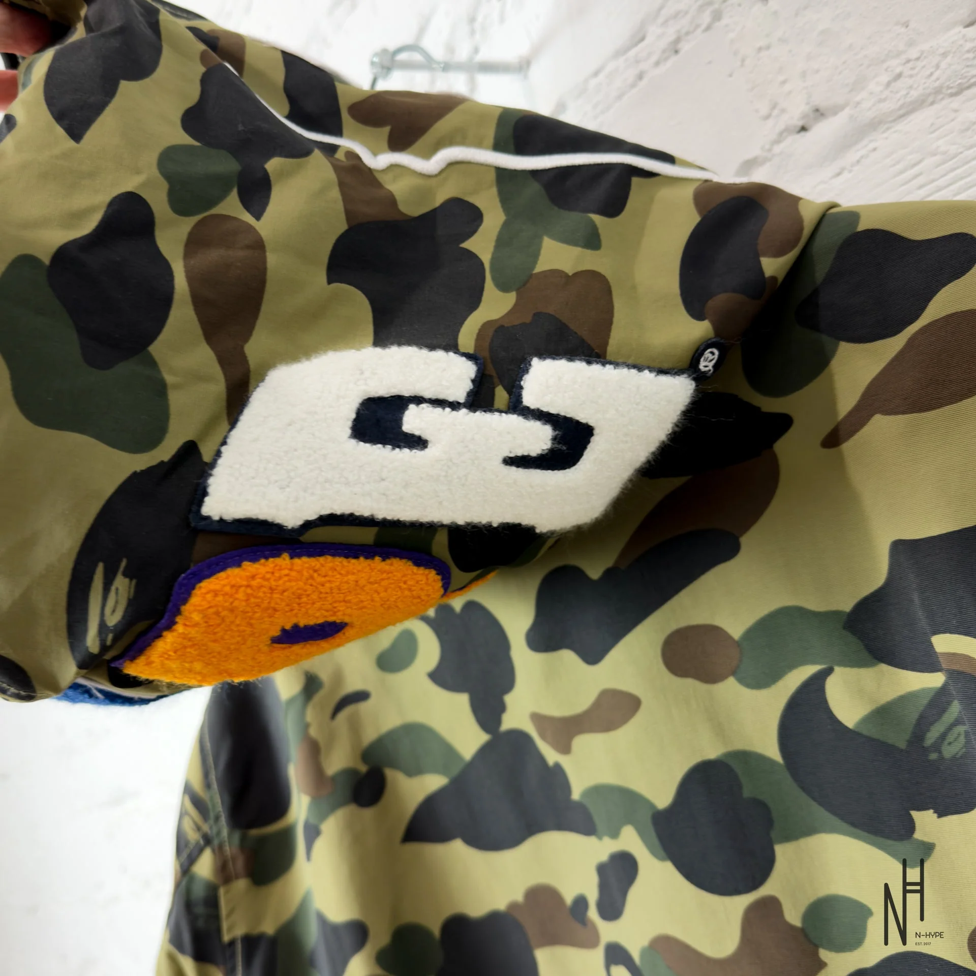 BAPE 1ST Camo 2ND Ape Full Zip Hoodie Jacket Green - Image 6