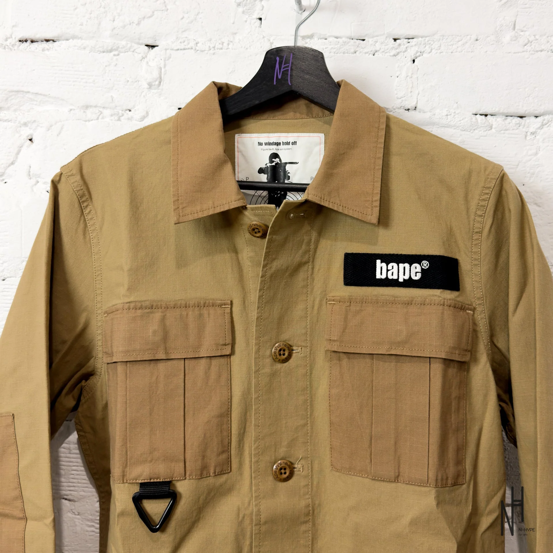 BAPE 1st Camo Military Shirt Brown - Image 2