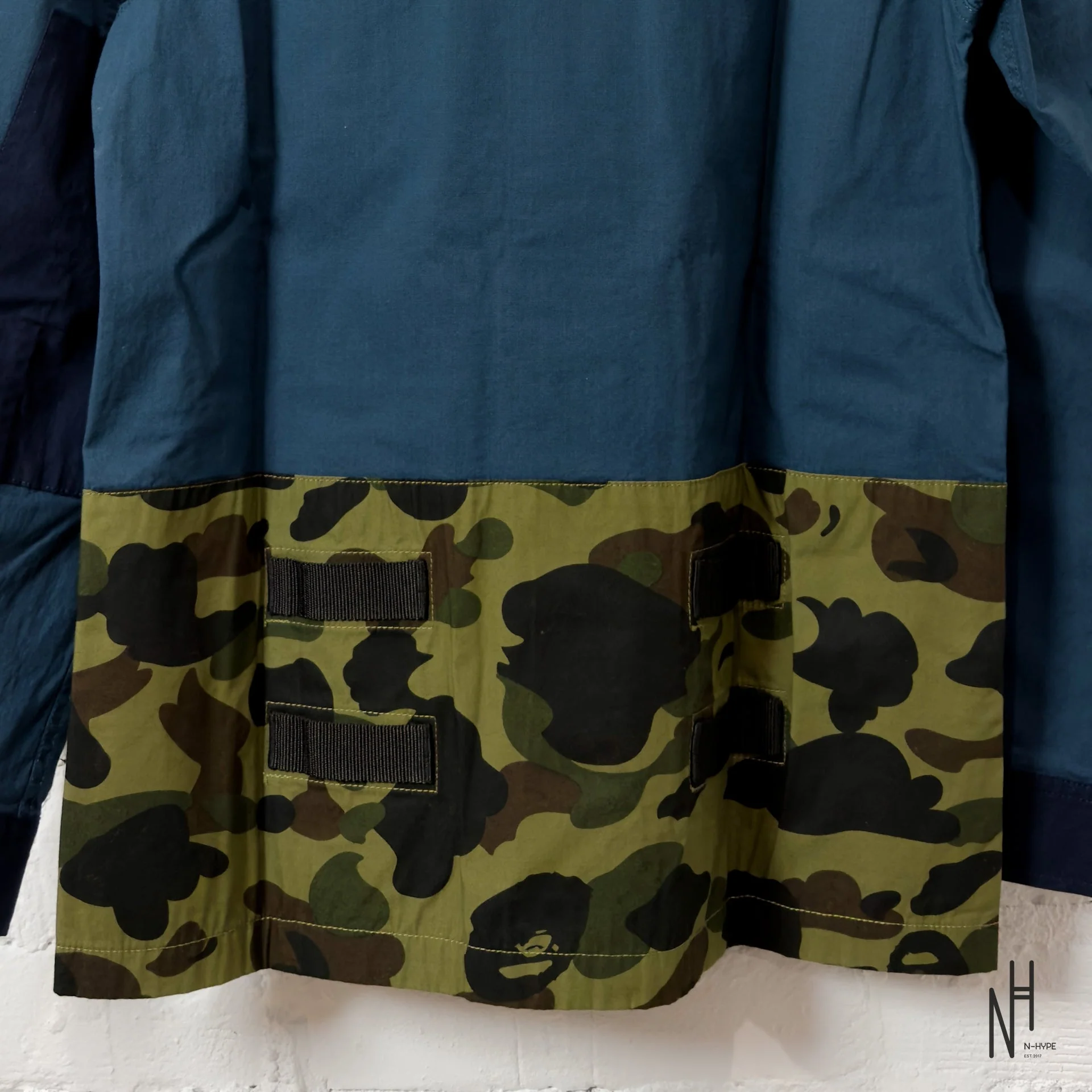 BAPE 1st Camo Military Shirt Navy - Image 6