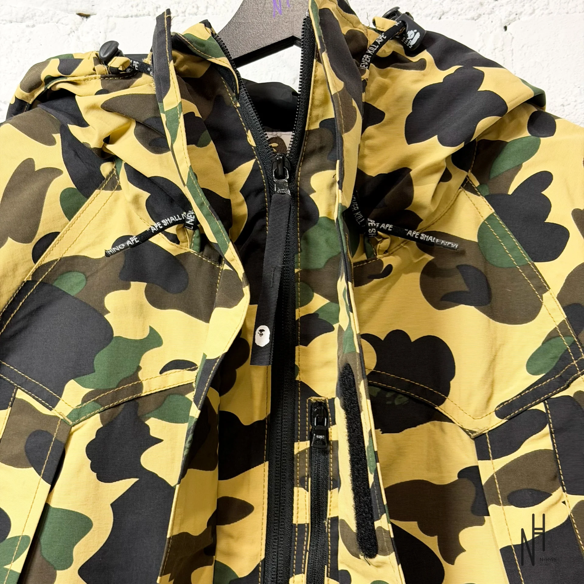 BAPE 1st Camo Snowboard Down Jacket (FW21) Yellow - Image 3