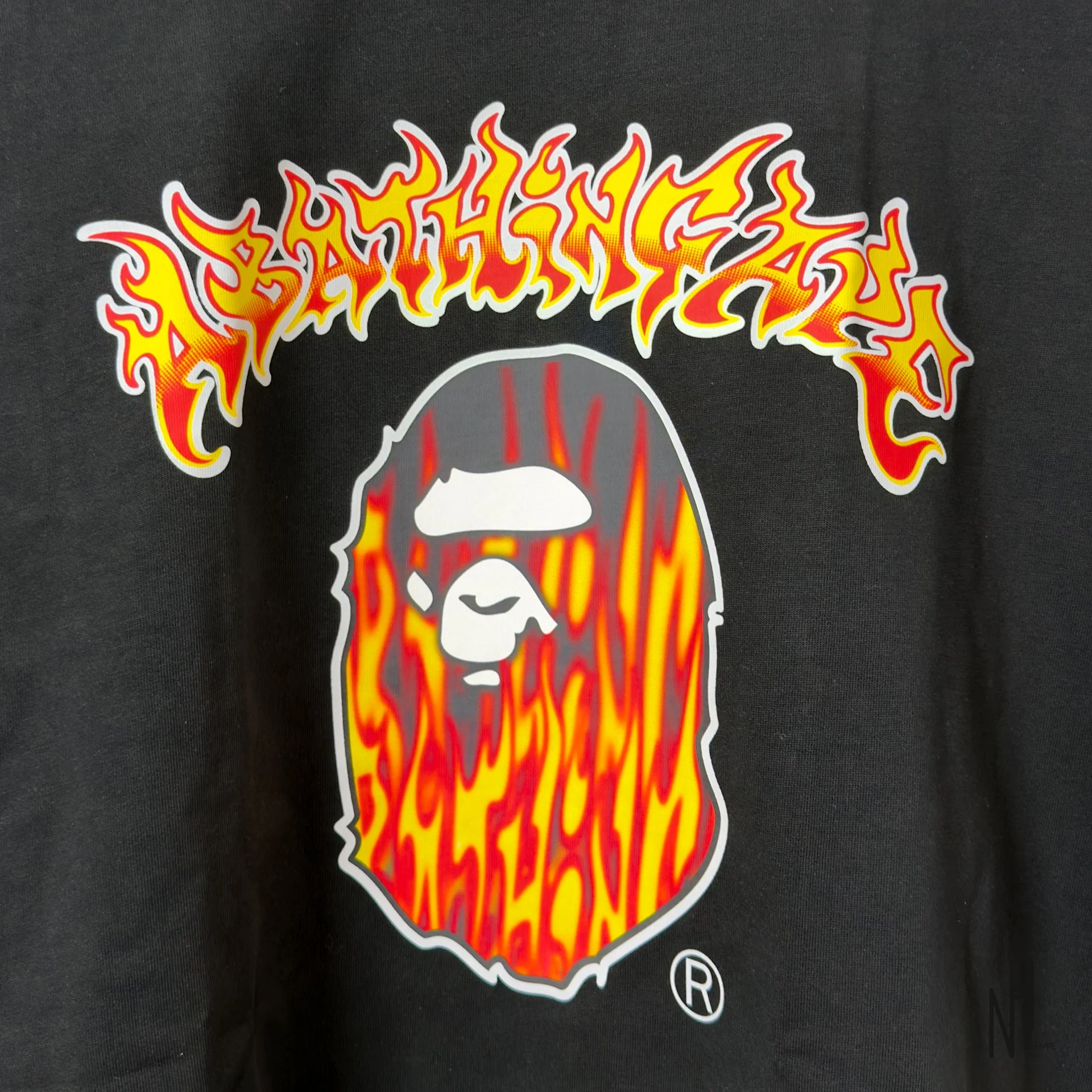 BAPE A Rising Bape Tee Black - Image 2