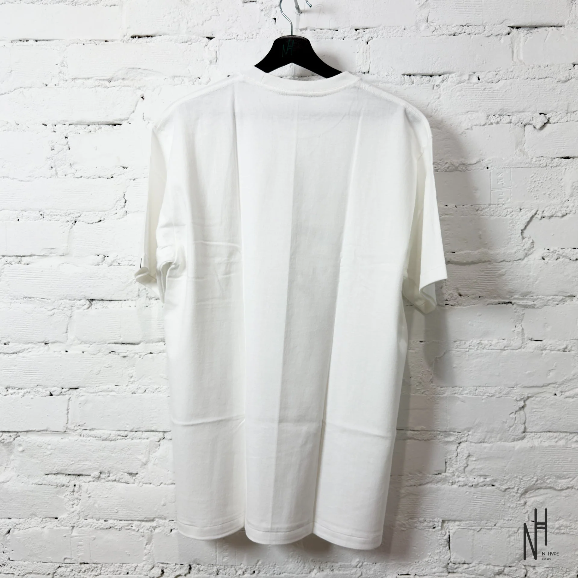 BAPE ABC Camo Shark Silver Zip Tee White Green - Image 4