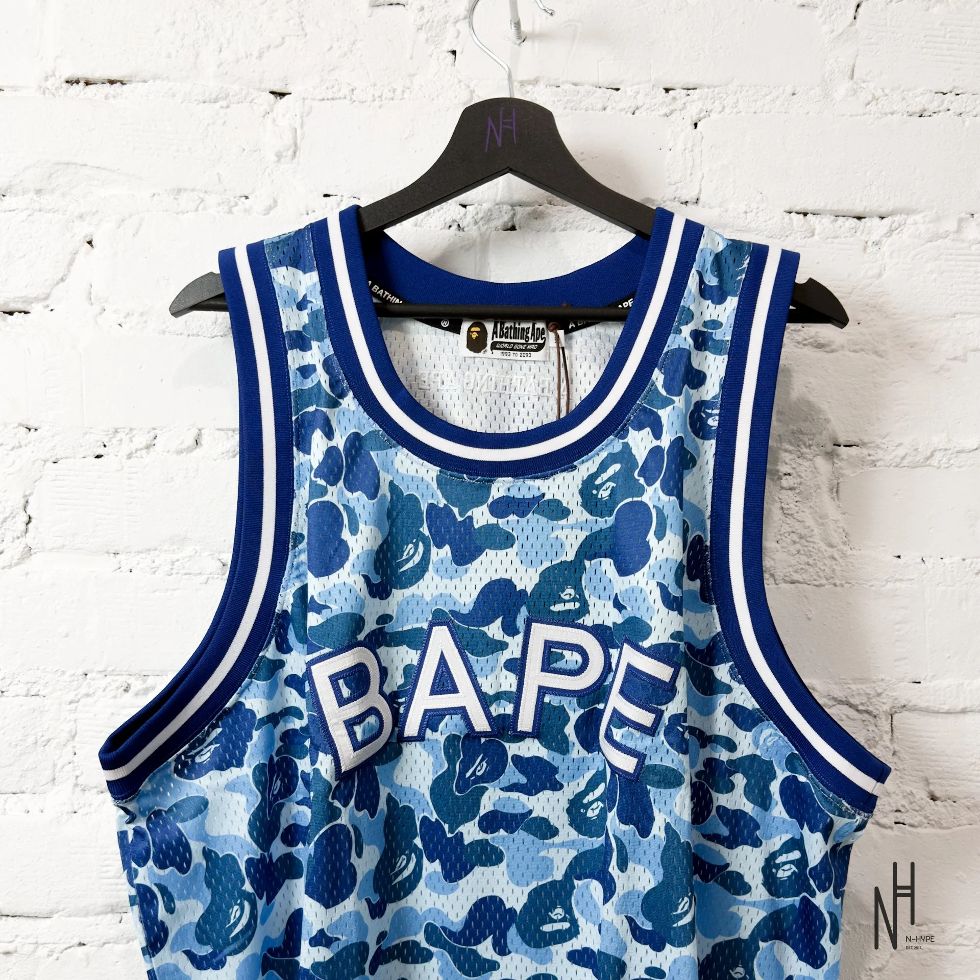 BAPE ABC Camo Tank Top Blue - Image 2
