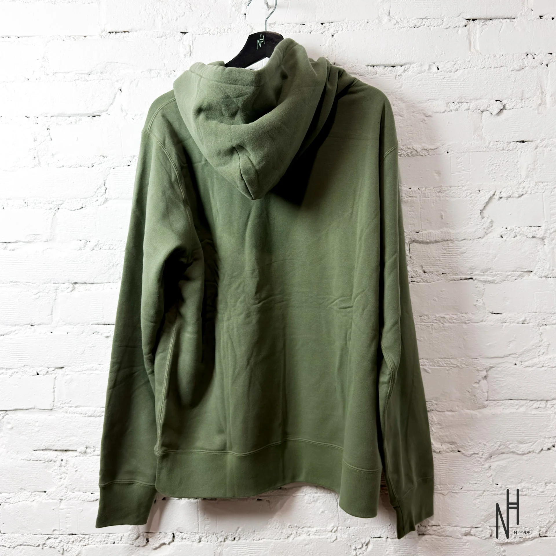 Bape Ape Head One Poin Pullover Hoodie Olive Drab - Image 4