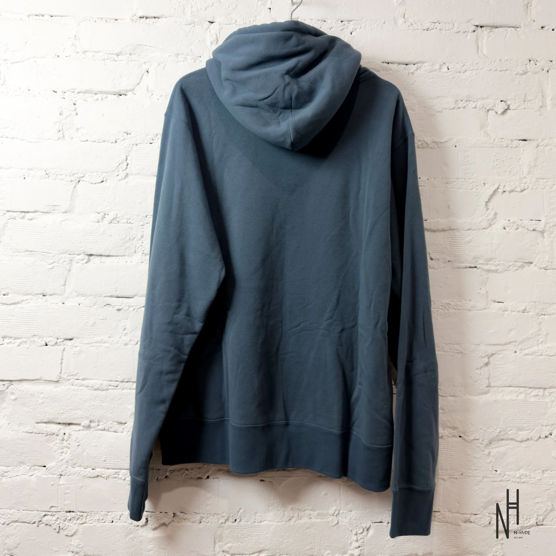 BAPE Ape Head One Point Pullover Hoodie Navy - Image 3