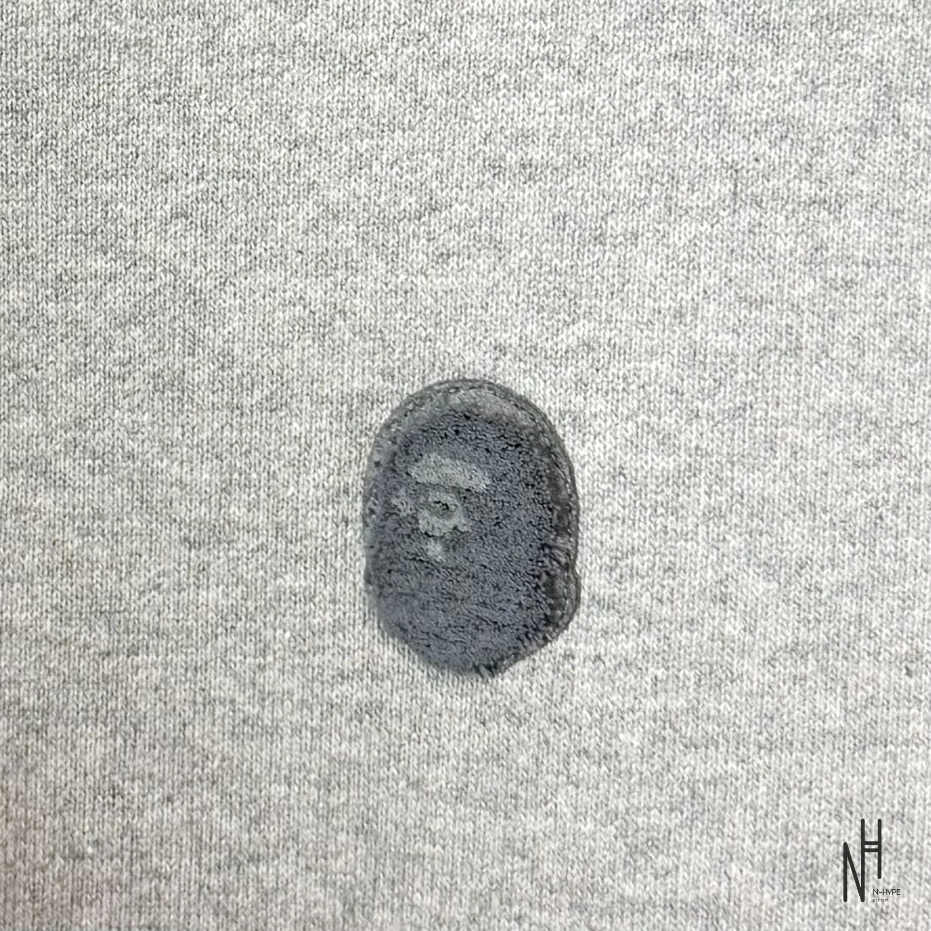 Bape Ape Head One Point Shark Relaxed Fit Full Zip Hoodie Gray - Image 3