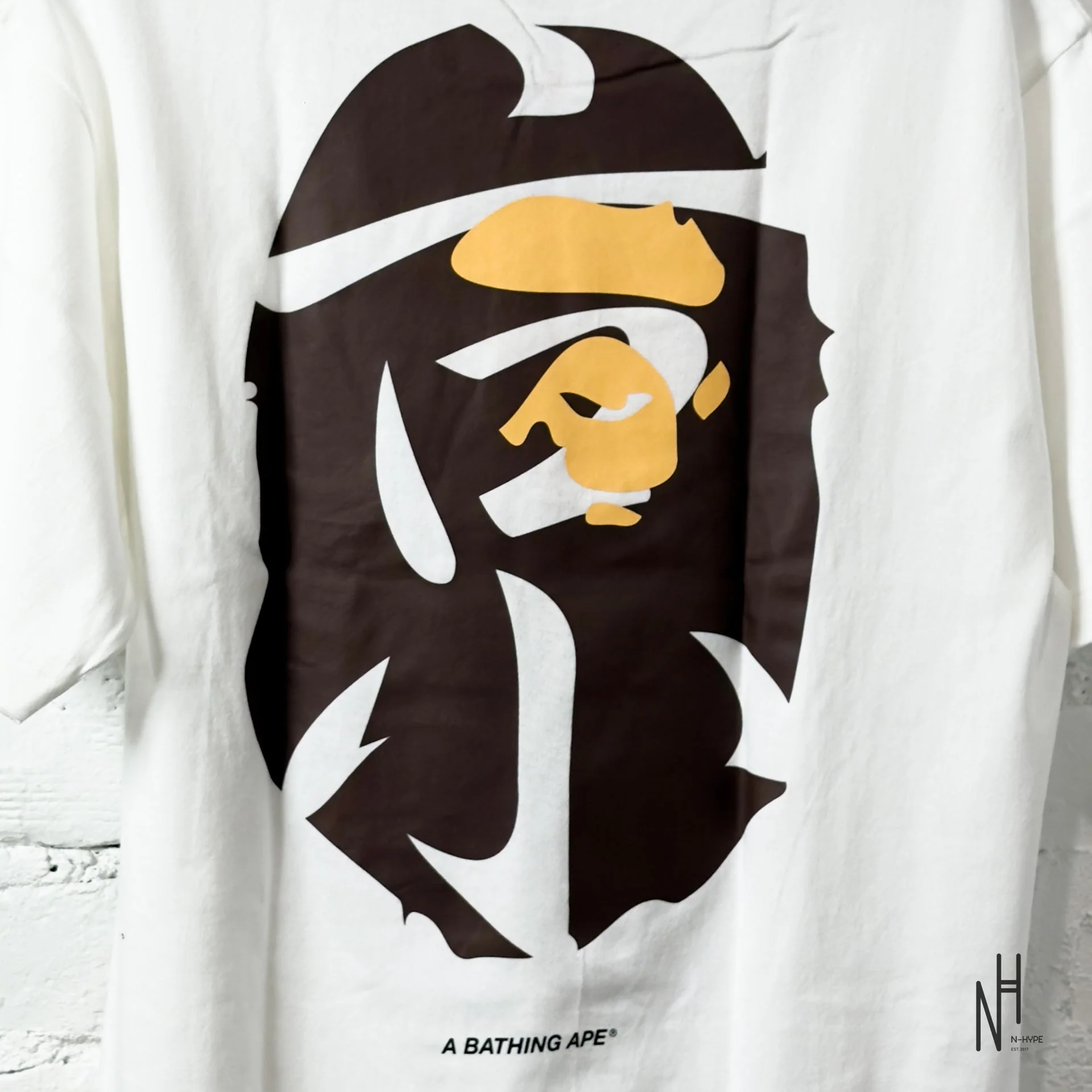 BAPE Ape Head Tee Tokyo Exclusive Collection White - Image 4