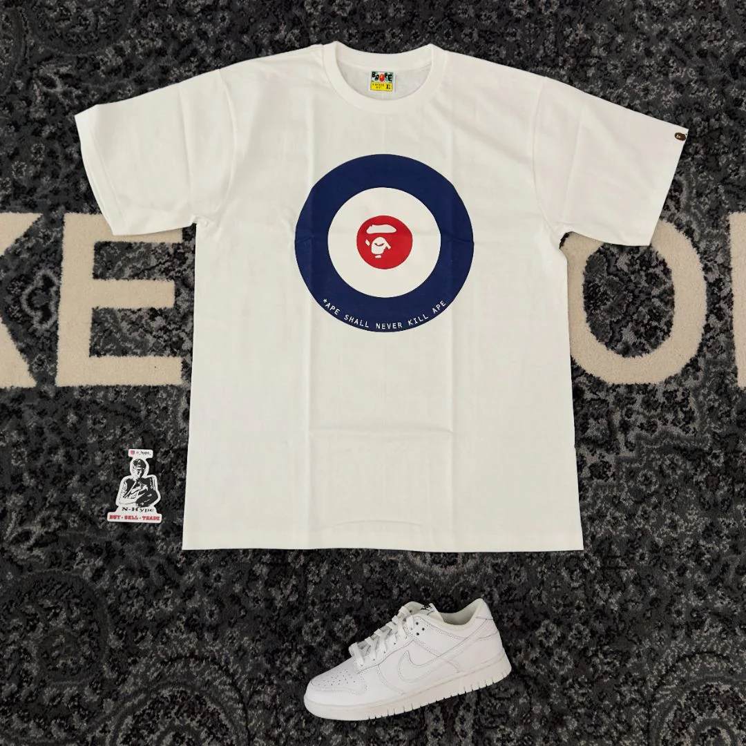 BAPE Ape Target Tee White - Image 3