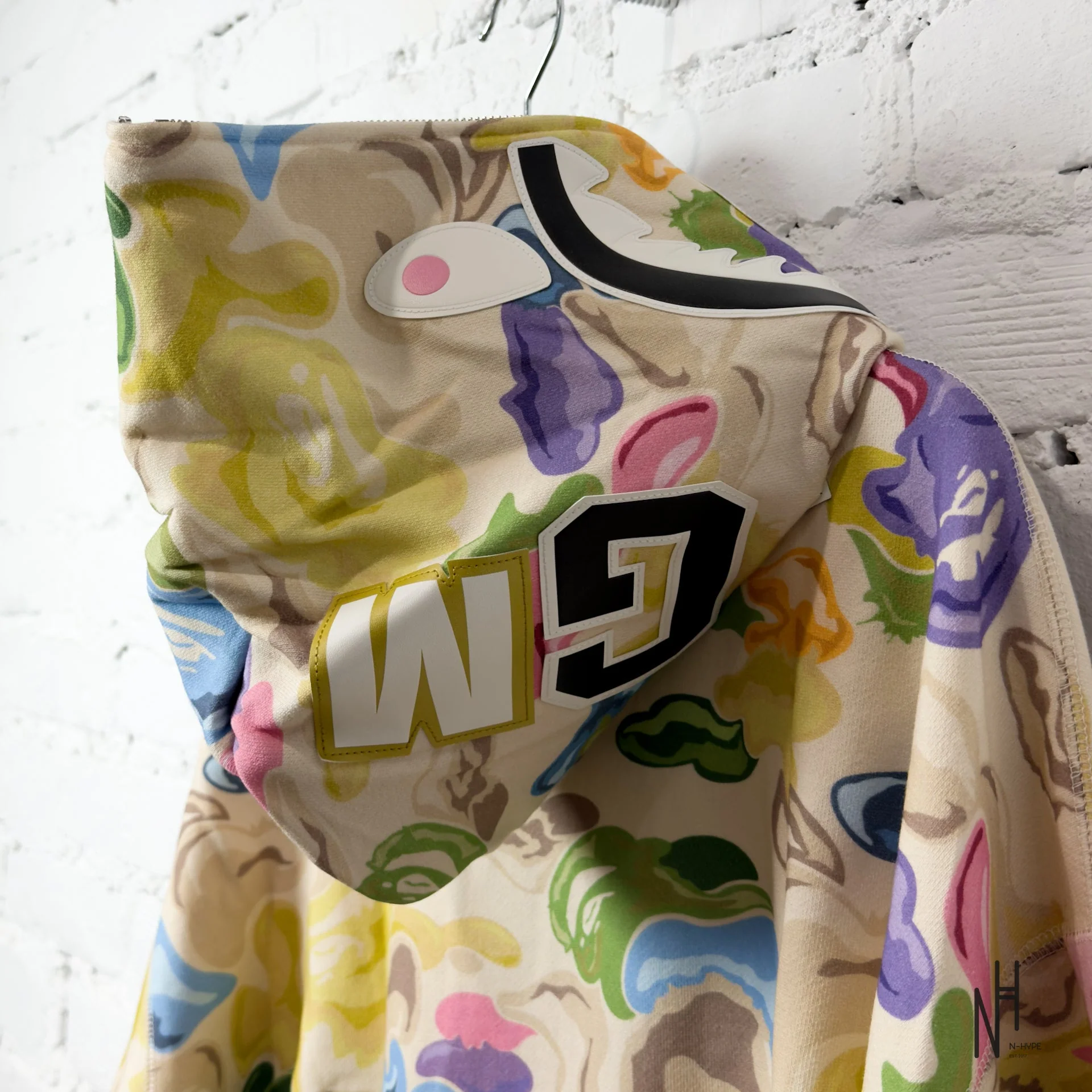 BAPE Art Camo Shark Full Zip Hoodie Multicolor - Image 6