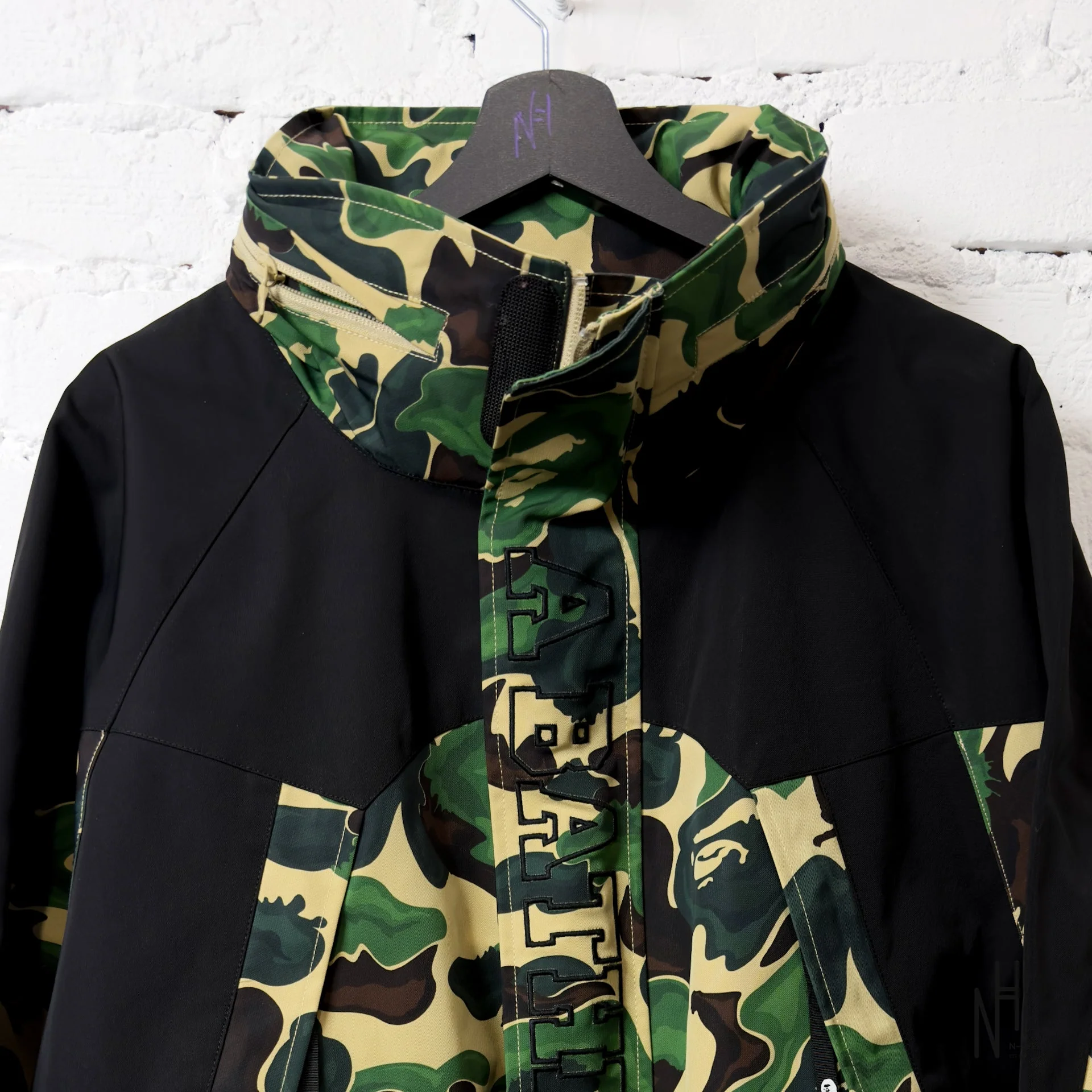 BAPE Art Camo Snowboard Jacket Green - Image 2