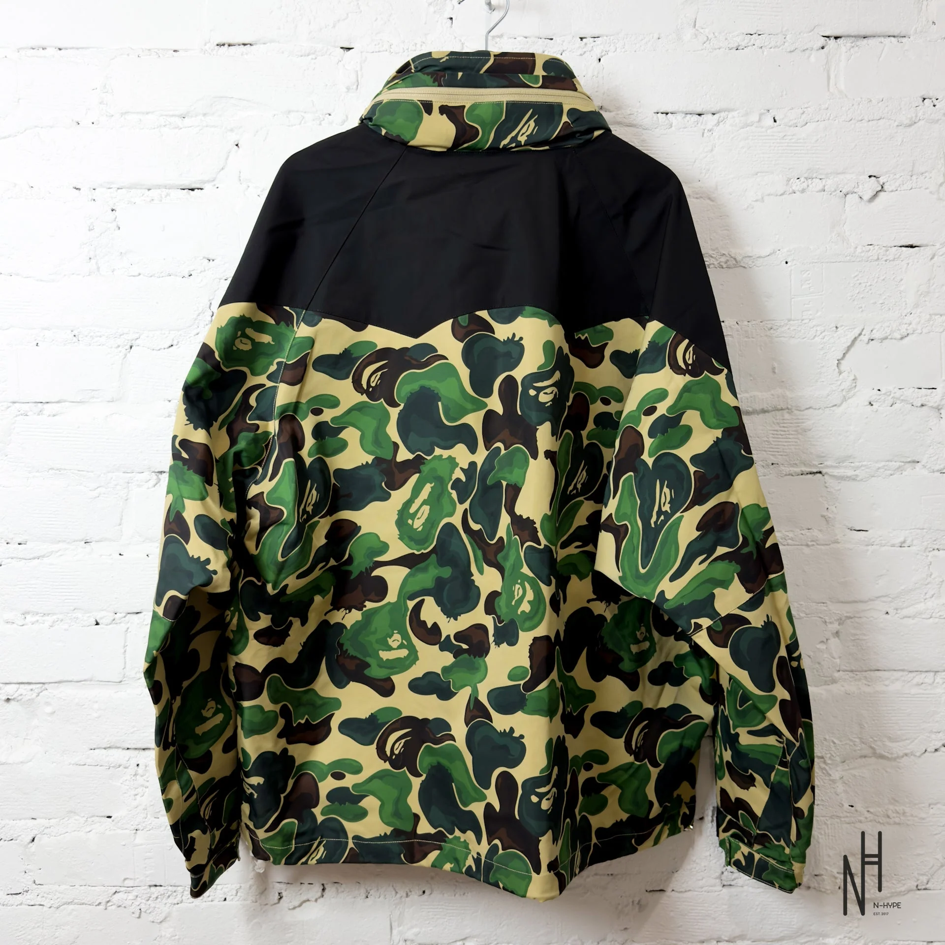 BAPE Art Camo Snowboard Jacket Green - Image 5