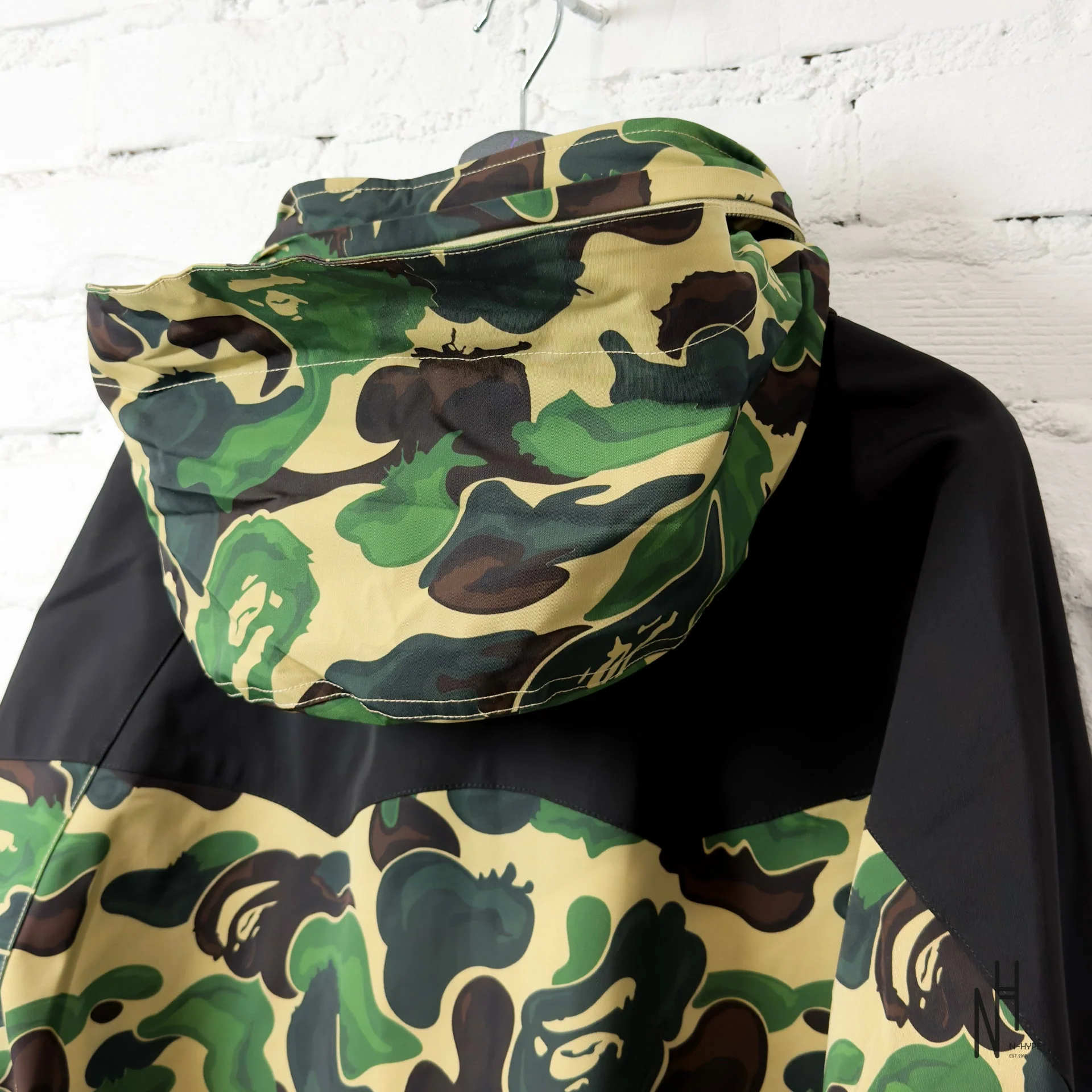 BAPE Art Camo Snowboard Jacket Green - Image 8