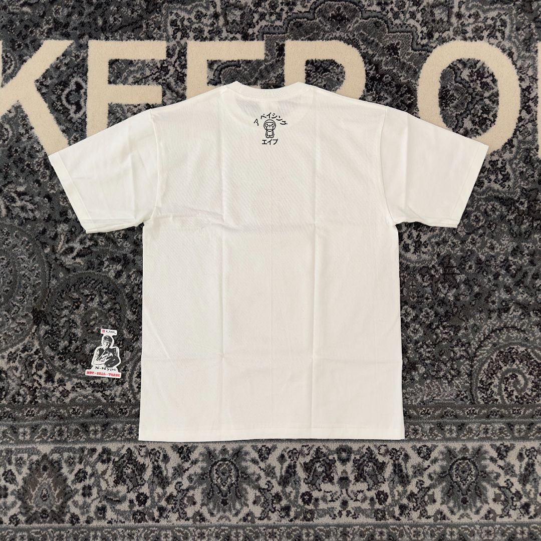 BAPE Baby Milo College Tee White - Image 3
