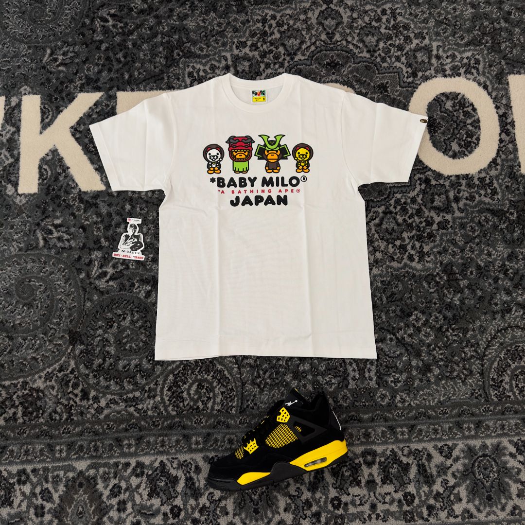 BAPE Baby Milo Japan Tee White - Image 3