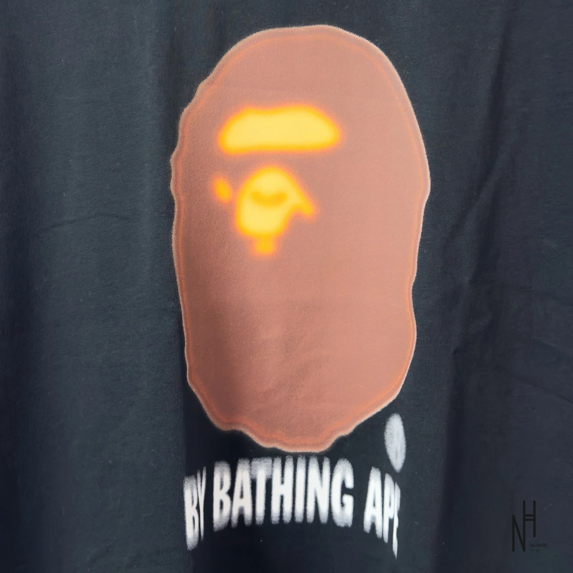 BAPE Blur By Bathing Ape Relaxed Fit Tee Black - Image 2