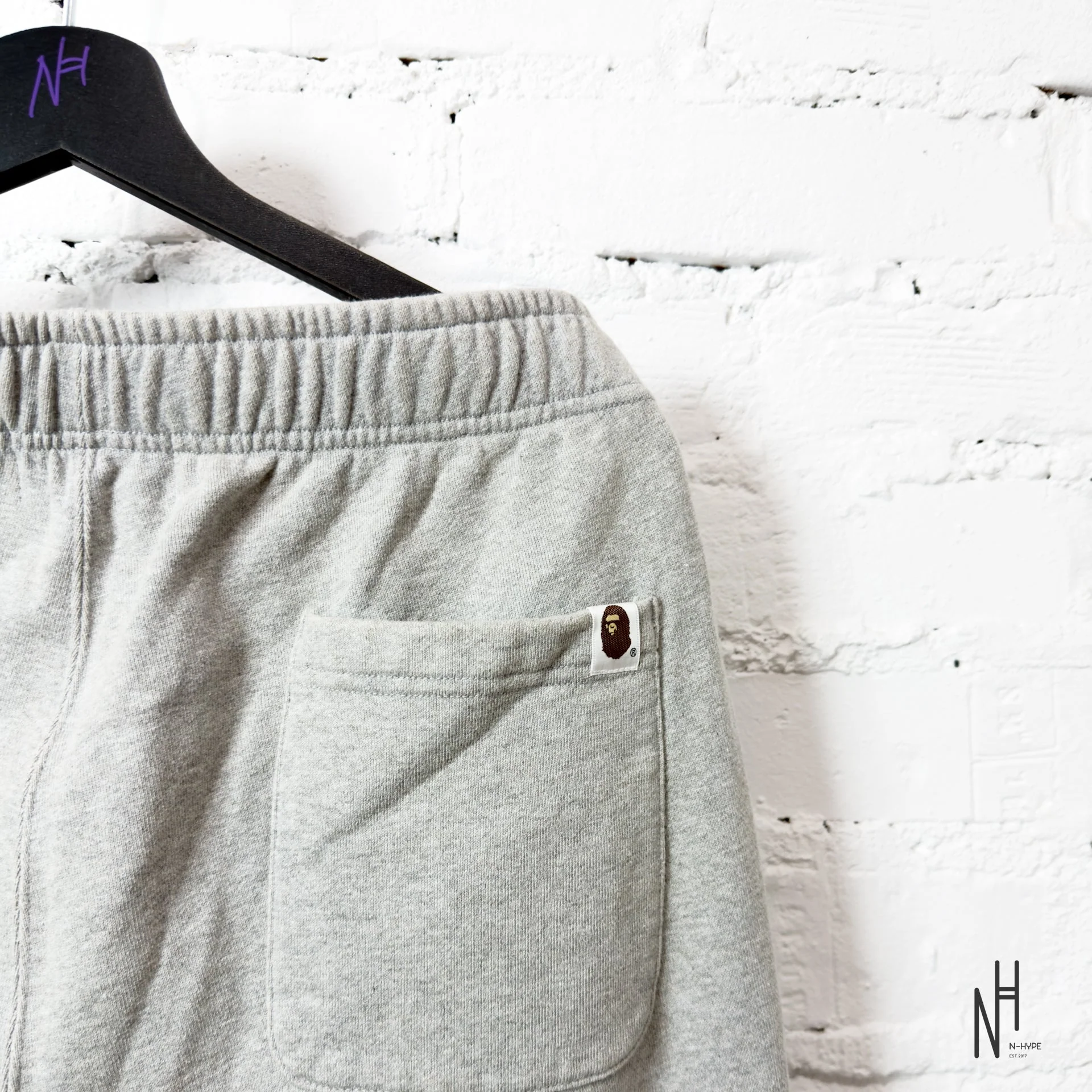 BAPE Busy Works Sweatpant Gray - Image 4