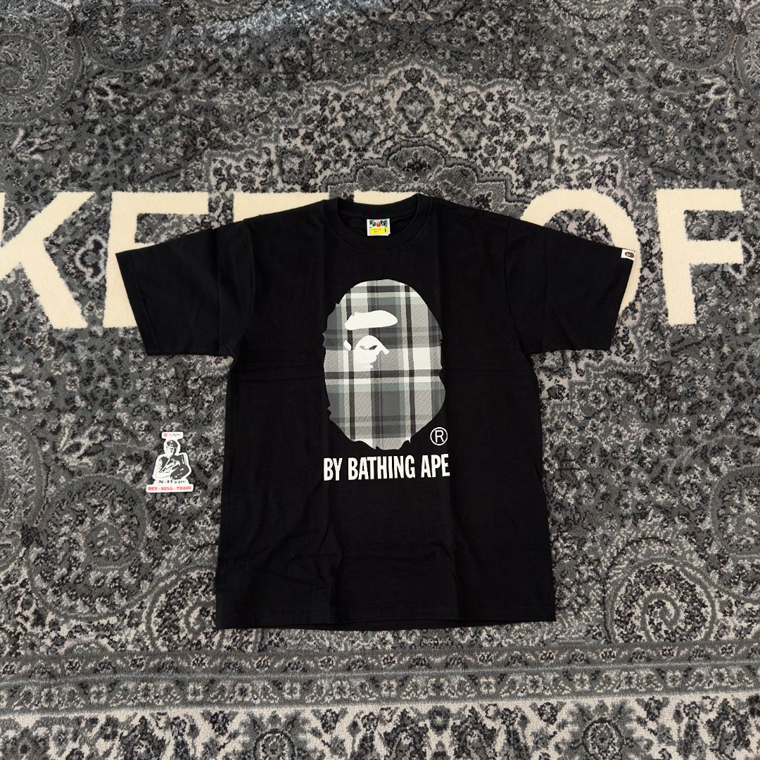 BAPE Check By Bathing Ape Tee Black - Image 2