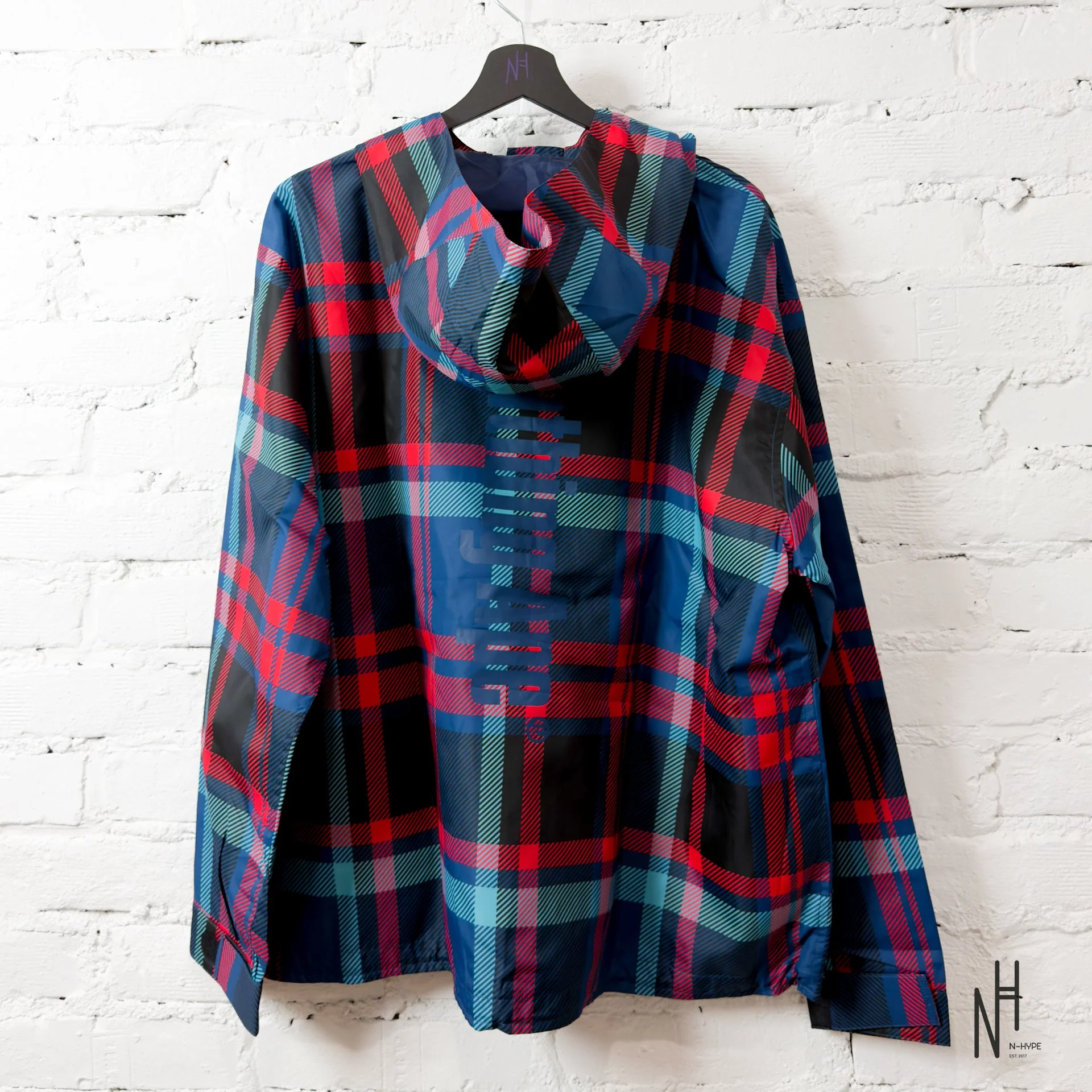 BAPE Checkered Anorak Nylon Jacket Multicolor - Image 3